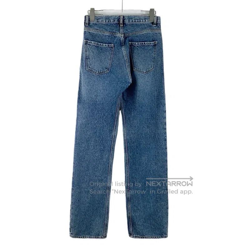 Maison Margiela Maison Margiela Blue cotton casual wide-leg denim trousers Size 25" / US 0 / IT 36 - 2 Thumbnail