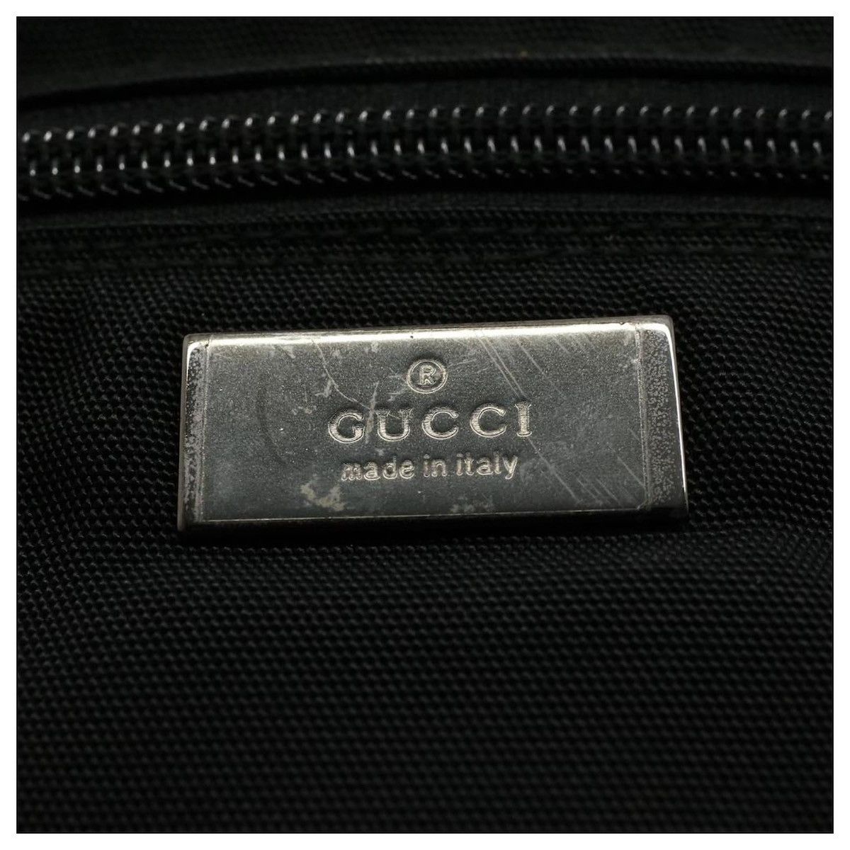 Gucci Authentic GUCCI Vanity Cosmetic Pouch Nylon Canvas Black Size ONE SIZE - 7 Thumbnail