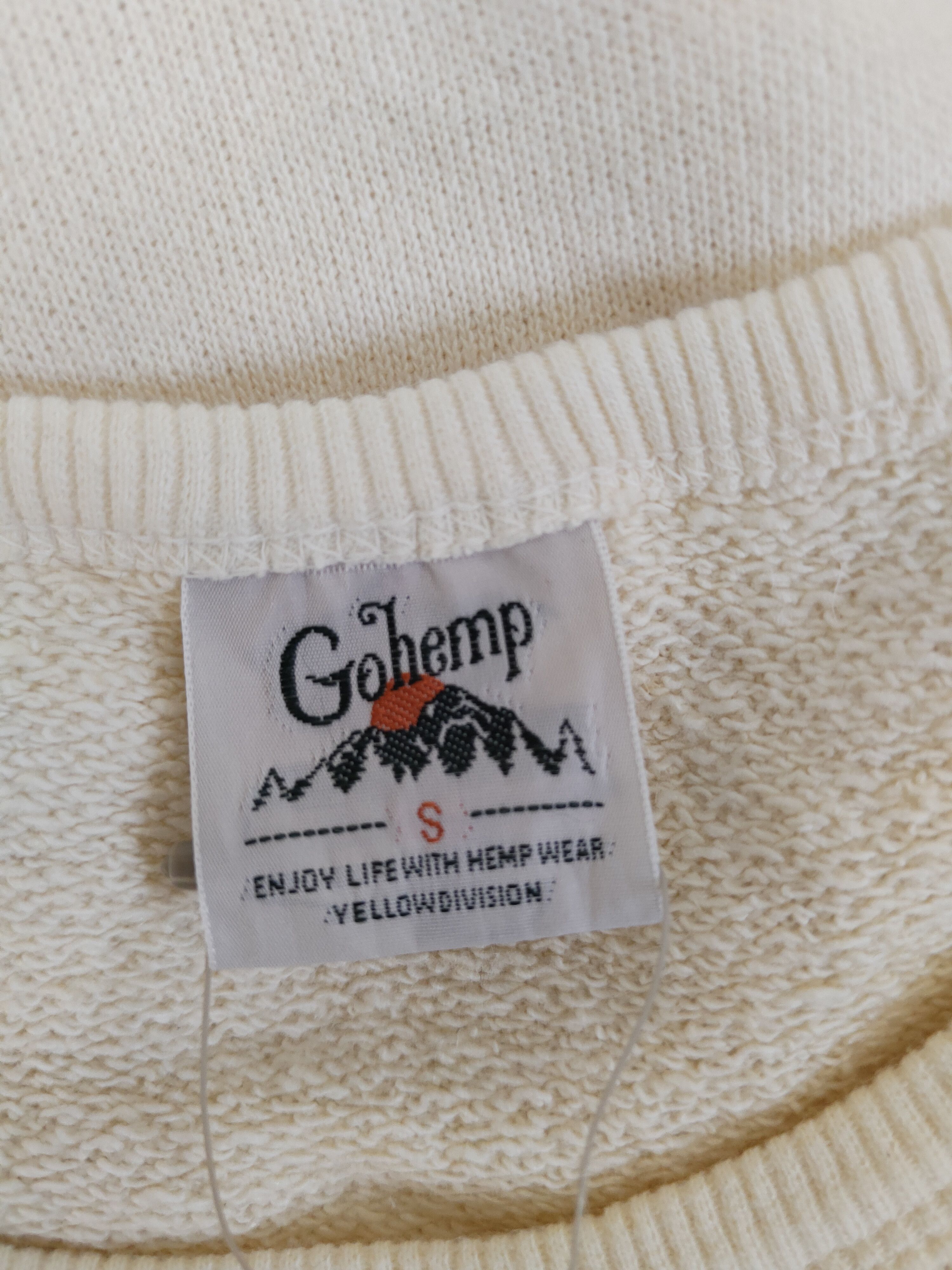Japanese Brand Gohemp Light Yellow Sweatshirts #S2568 Size US S / EU 44-46 / 1 - 14 Thumbnail