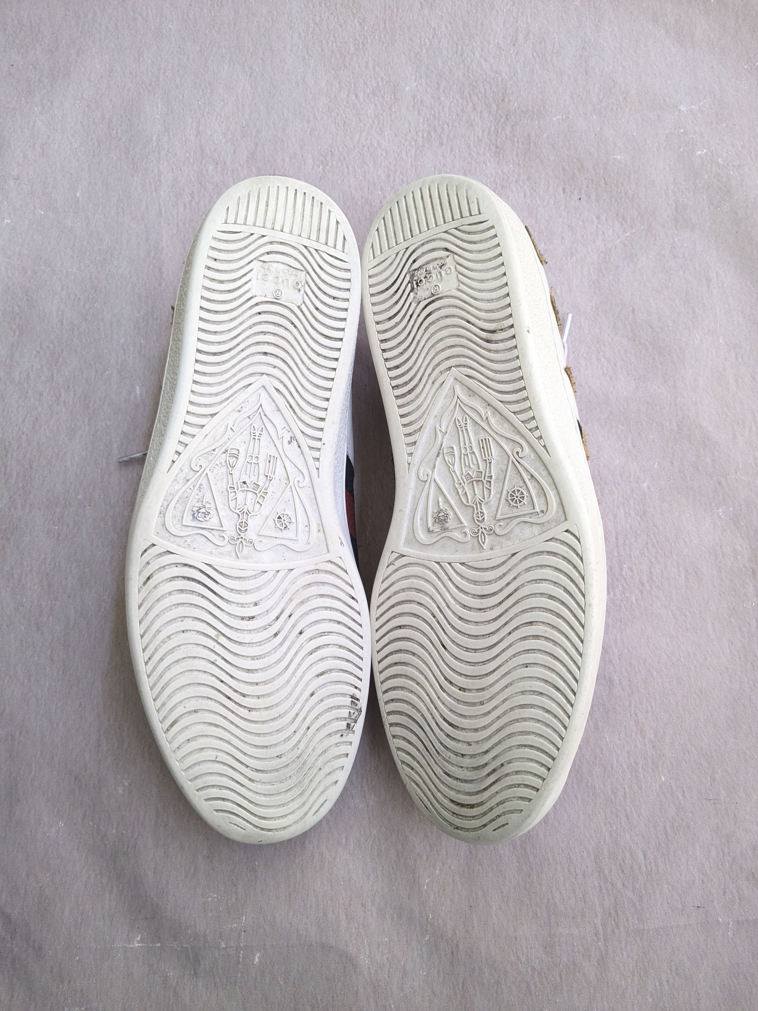 Gucci Gucci Ace Sneakers White Leather Loved 12.5 Low Tops Size US 12.5 / EU 45-46 - 15 Thumbnail