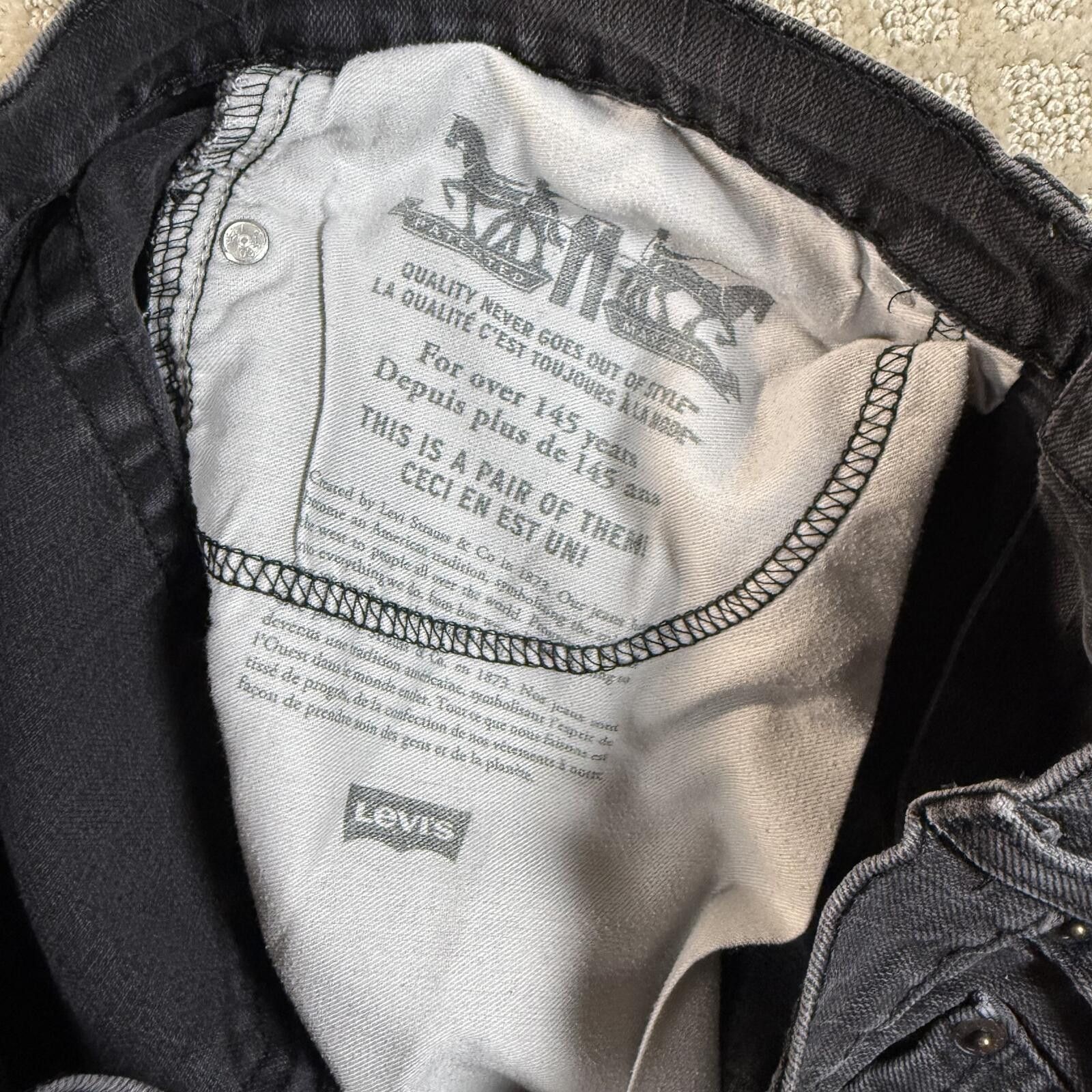Other Levis 505 Black Denim Jeans 36x28 Straight Leg Size US 36 / EU 52 - 6 Thumbnail