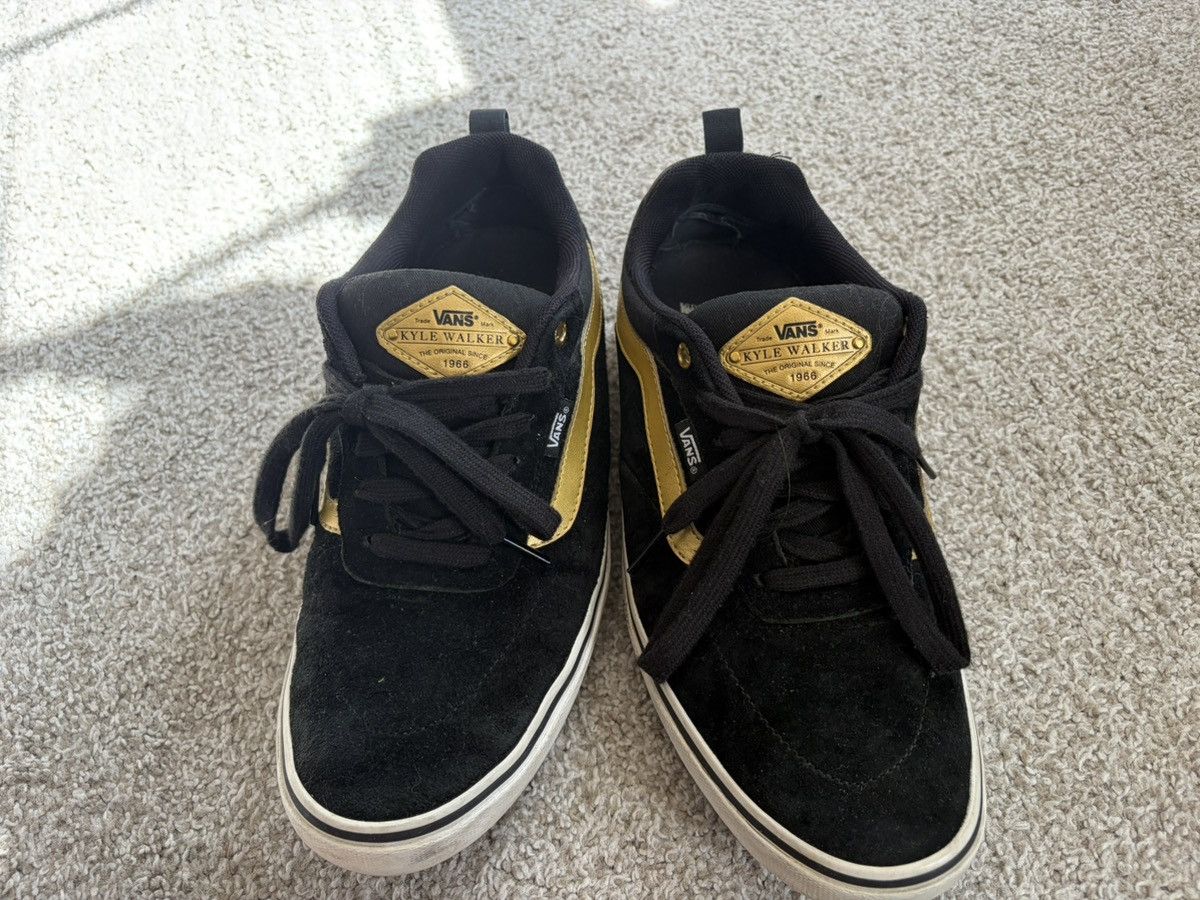 Vans Vans Black and Gold Low Top Sneakers Size US 9.5 / EU 42-43 - 3 Thumbnail