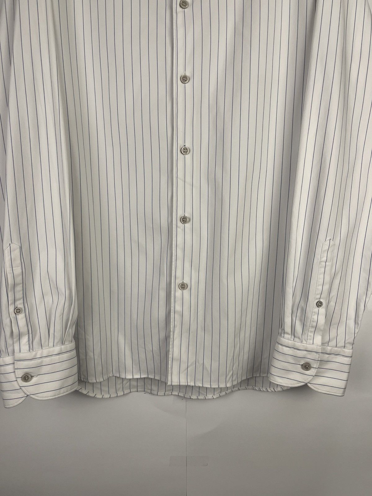 Boggi Boggi Milano Luxury Striped Nylon Long Sleeve Shirt Size US XXL / EU 58 / 5 - 4 Thumbnail