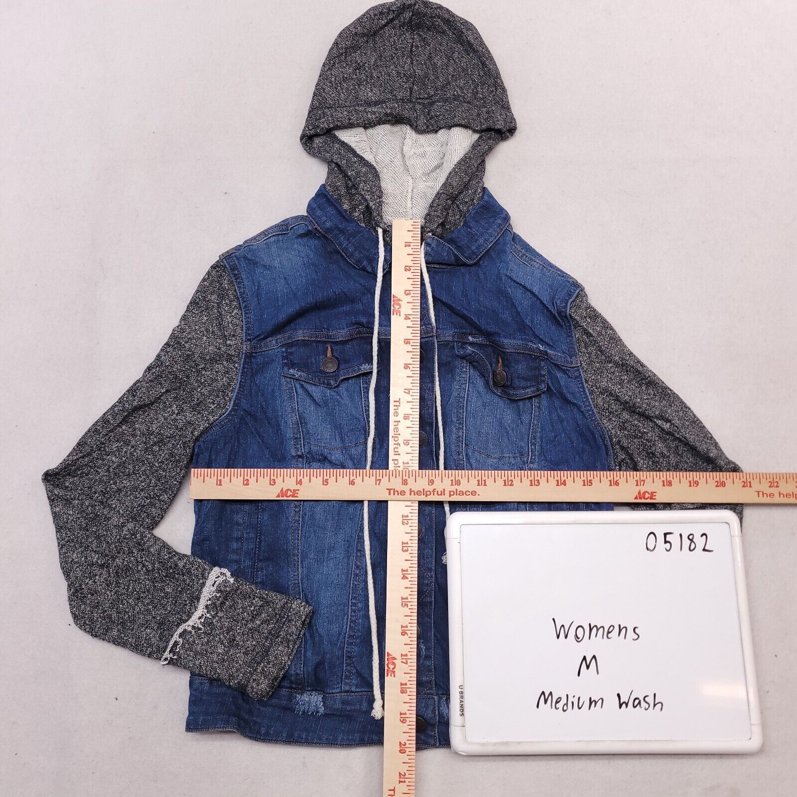 Mossimo Mossimo Supply Co Button Up Denim Hoodie Womens Size M Blue Size M / US 6-8 / IT 42-44 - 6 Thumbnail