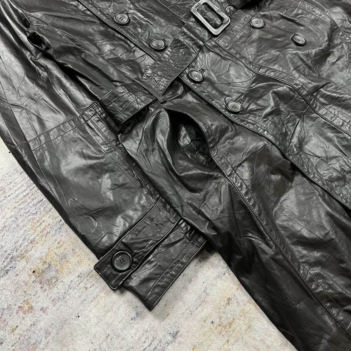 Dirk Bikkembergs Vintage Dirk Bikkembergs leather long coat Size US L / EU 52-54 / 3 - 4 Thumbnail