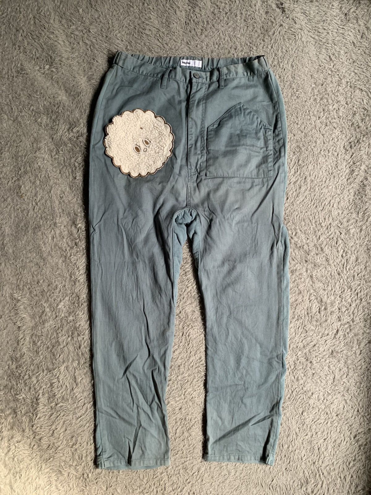 Japanese Brand Vintage Nenet by Issey Miyake Sunfade Drop Cotch Pants Size US 32 / EU 48 - 1 Thumbnail