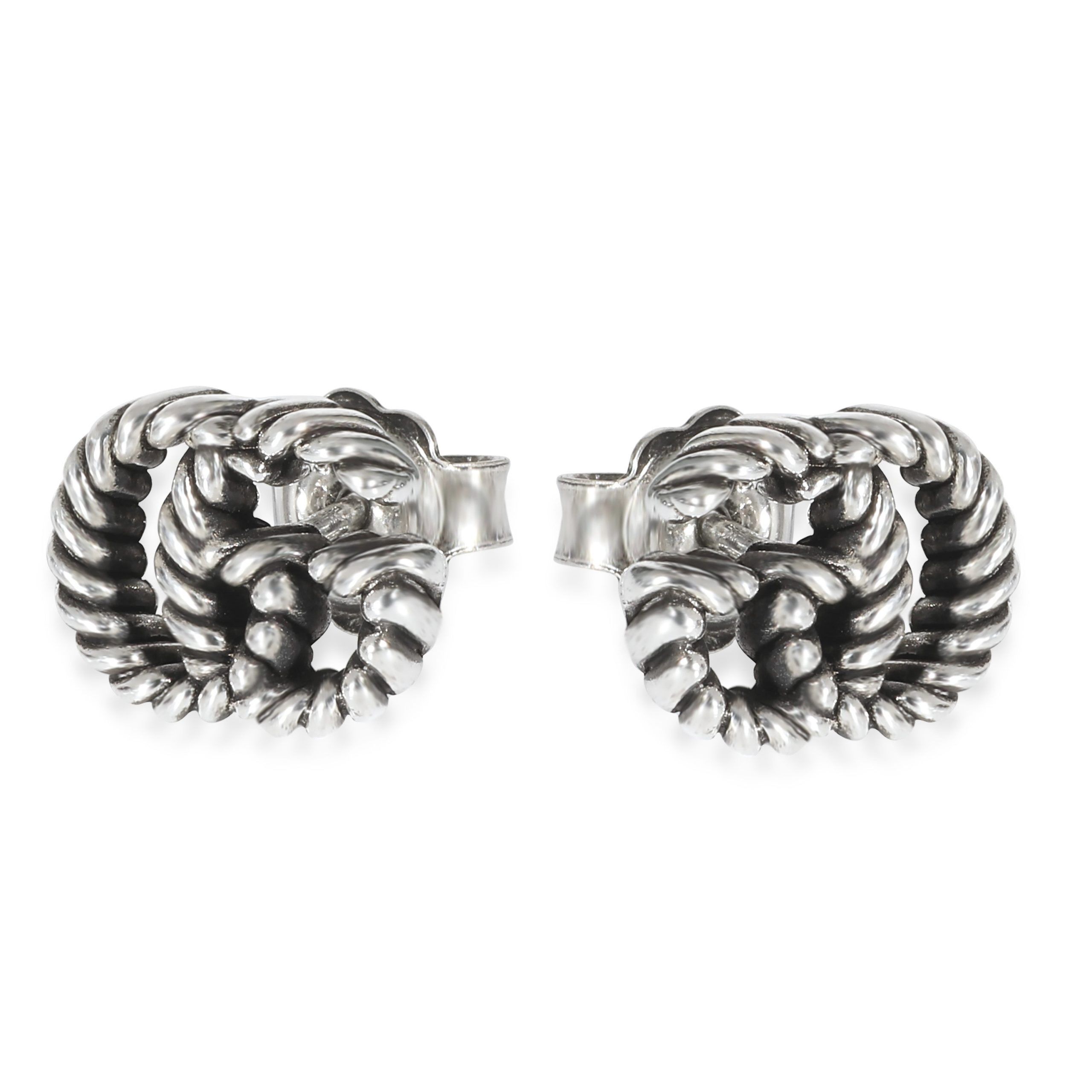 Gucci Gucci Double G Earrings in Sterling Silver Size ONE SIZE - 1 Thumbnail