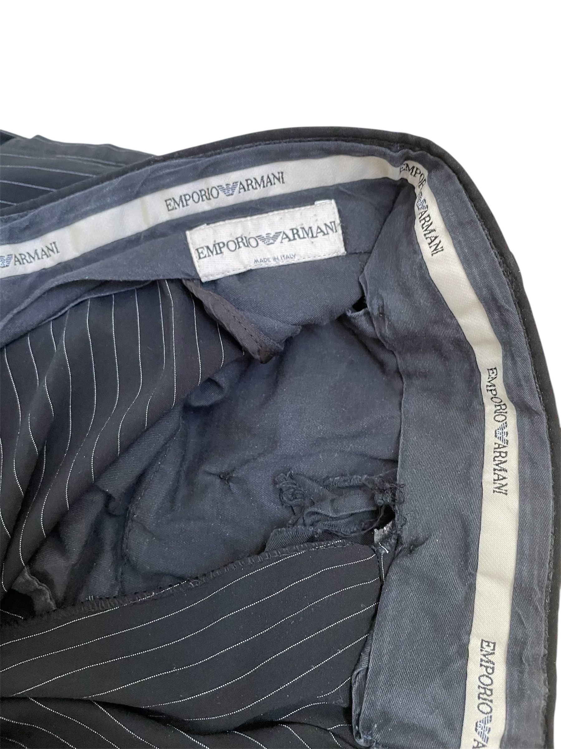 Emporio Armani Emporio Armani Baggy Pinstripe Pants Size US 32 / EU 48 - 4 Thumbnail