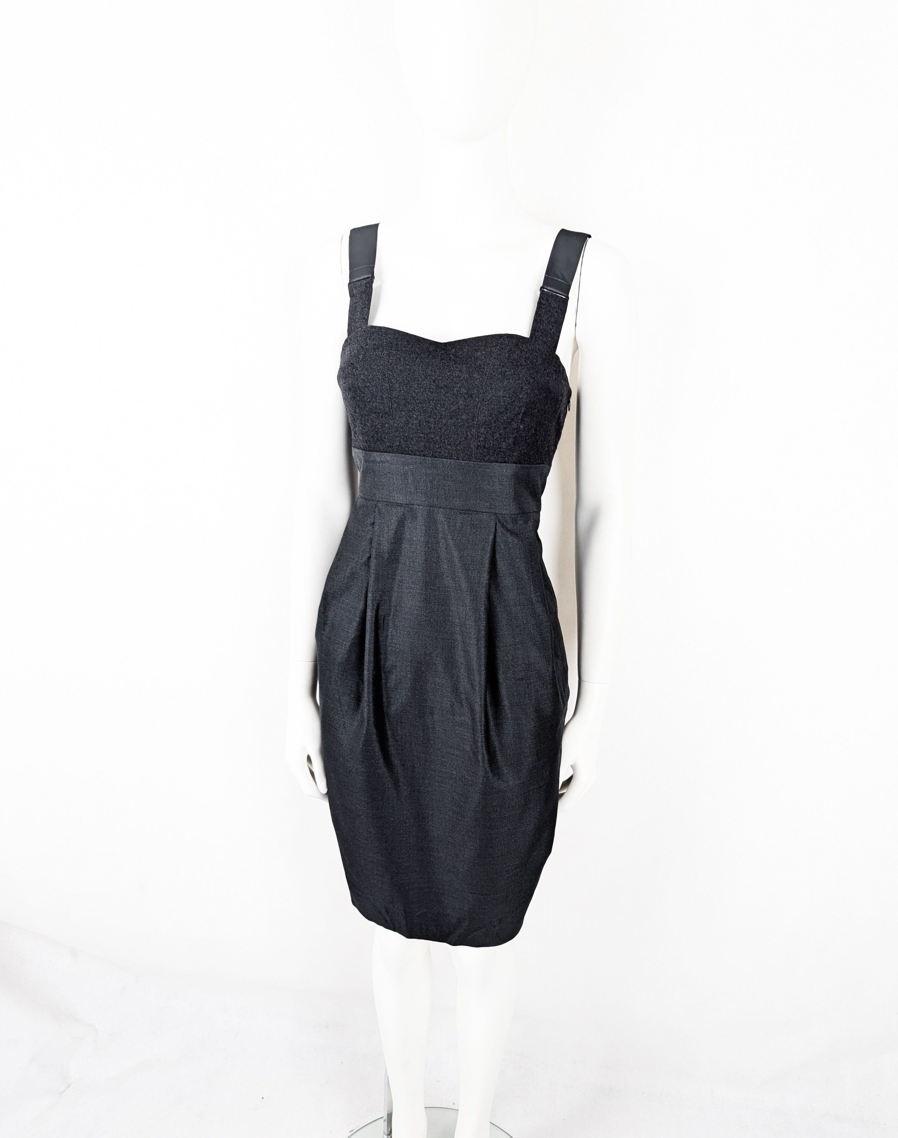 Brunello Cucinelli Brunello Cucinelli wool grey dress Size S / US 4 / IT 40 - 2 Thumbnail