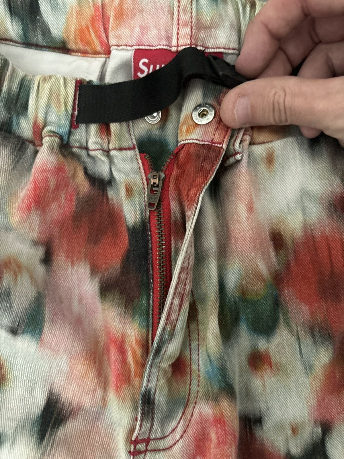 Supreme Supreme liberty floral belted denim jogger pants Size US 32 / EU 48 - 4 Thumbnail