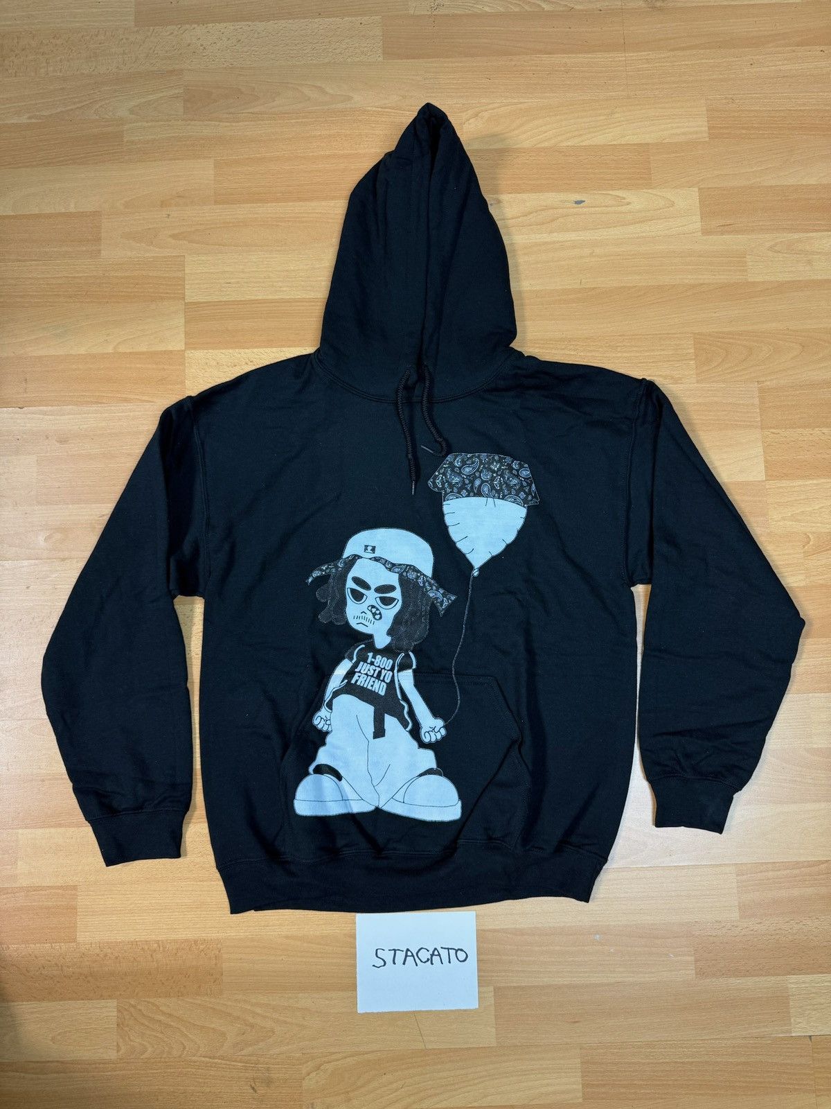 Band Tees × Rap Tees Eem Triplin Hoodie Black Medium Size US M / EU 48-50 / 2 - 1 Thumbnail