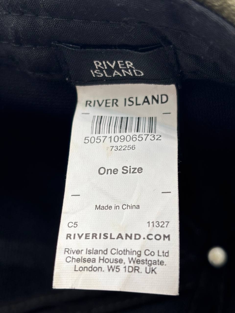 River Island River Island Suede Texture Cap-Olive Green w/Gold Hardware Size ONE SIZE - 3 Thumbnail