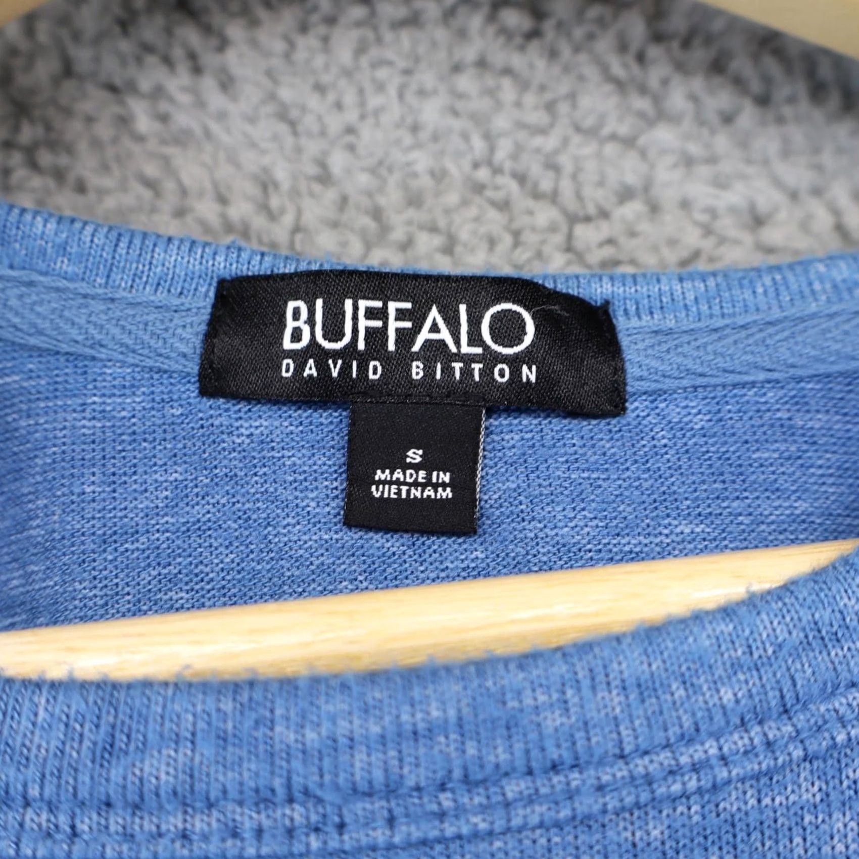 Buffalo David Bitton Buffalo Be Kind Sweatshirt M Blue Men Pullover Crew Neck Long Sleeve Relaxed Fit Casual Sweatshirt Size US M / EU 48-50 / 2 - 3 Thumbnail
