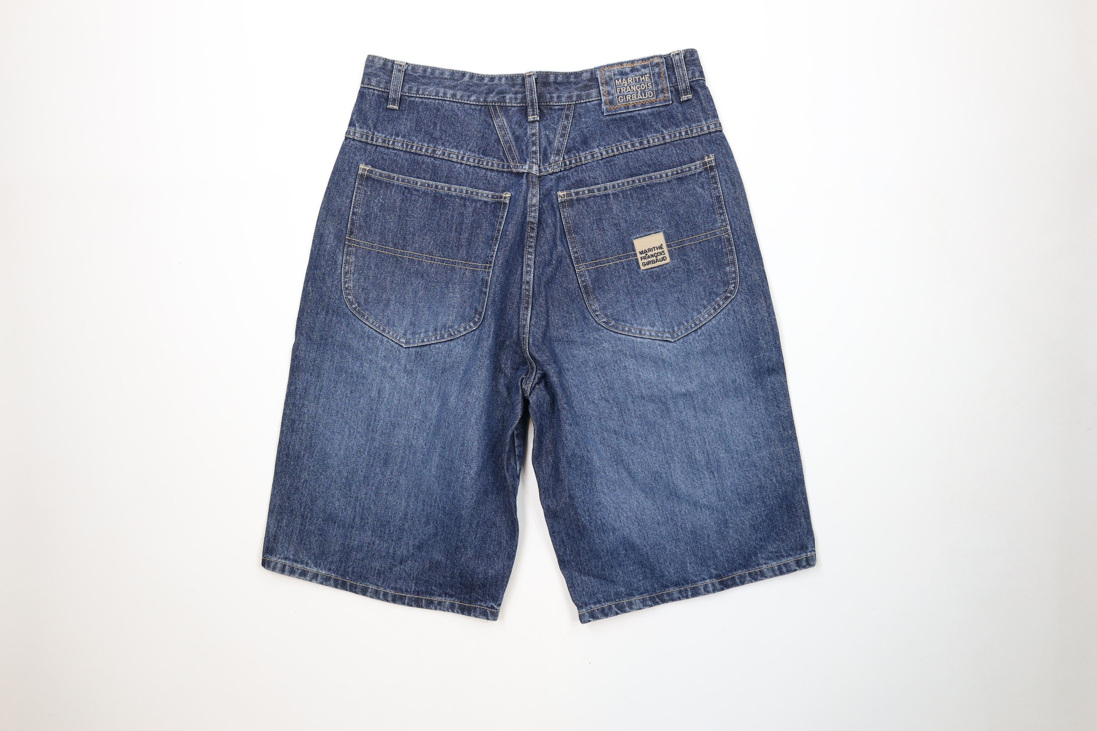 Marithe + Francois Girbaud × Vintage Deadstock Vintage 90s Marithe Francois Girbaud Shorts Blue Size US 32 / EU 48 - 10 Thumbnail