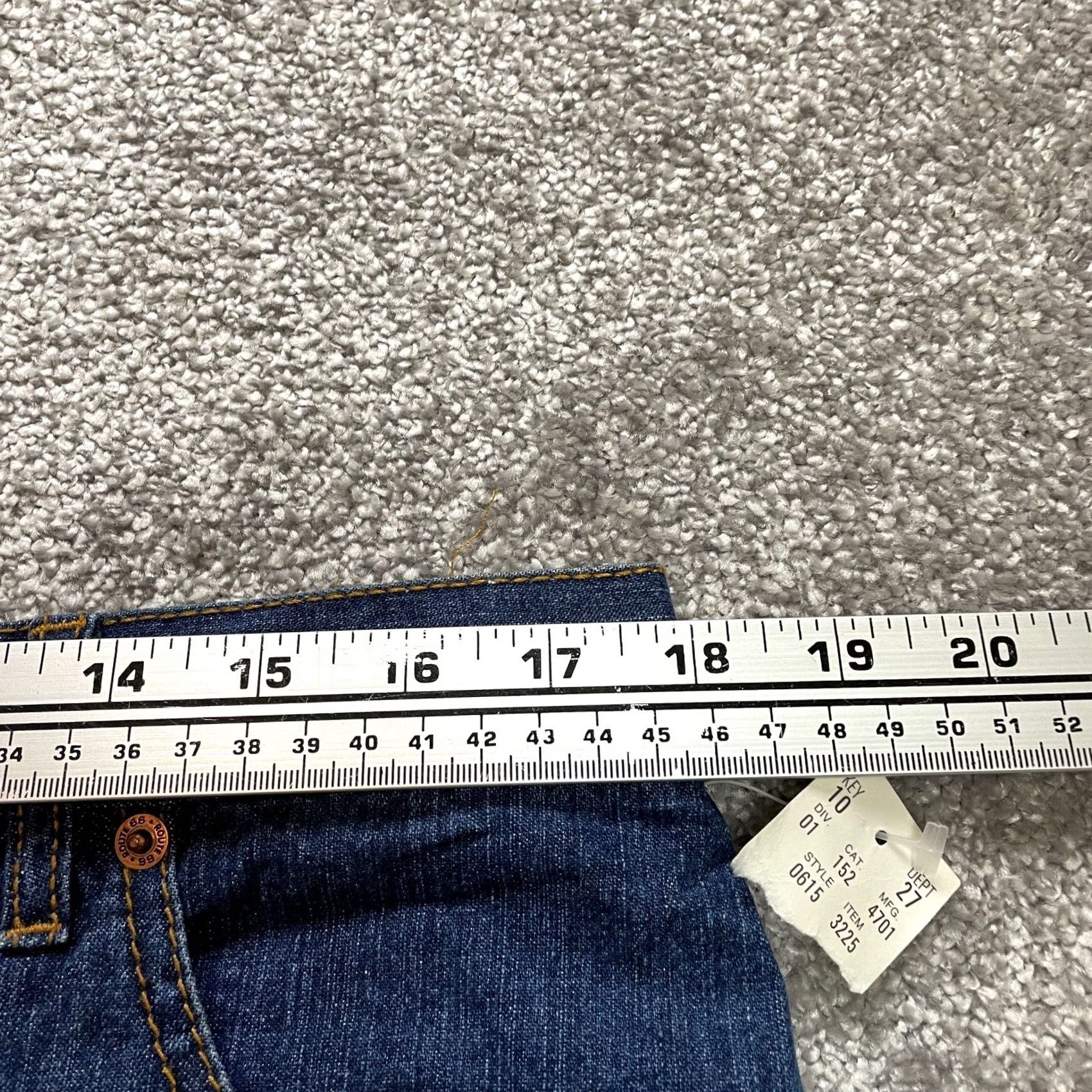 Route 66 Route 66 Bermuda Jean Shorts Womens 17 / 18 Blue Denim Dark Wash Rolled Leg NWT - Activewear Size 40" / US 18 - 5 Thumbnail