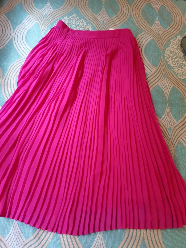 Kenzo KENZO A peach-colored pleated skirt Size 24" / US 00 / IT 34 - 3 Thumbnail