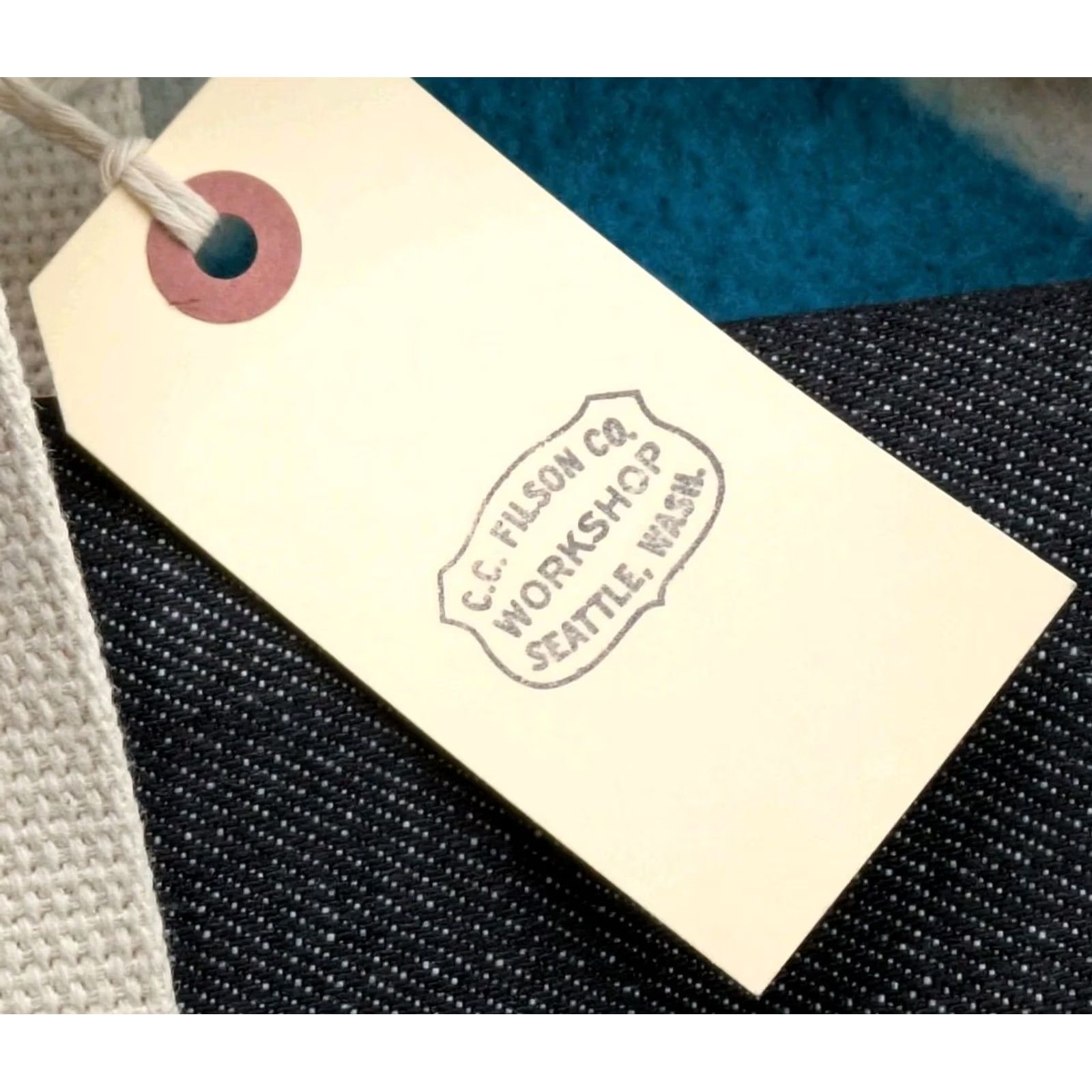 Filson Filson Tote Bag Denim Compact Tool Bag NWT Limited Edition USA Made Unisex Adults Medium Blue Canvas Twill Leather Strap Pockets Inner Size ONE SIZE - 4 Thumbnail