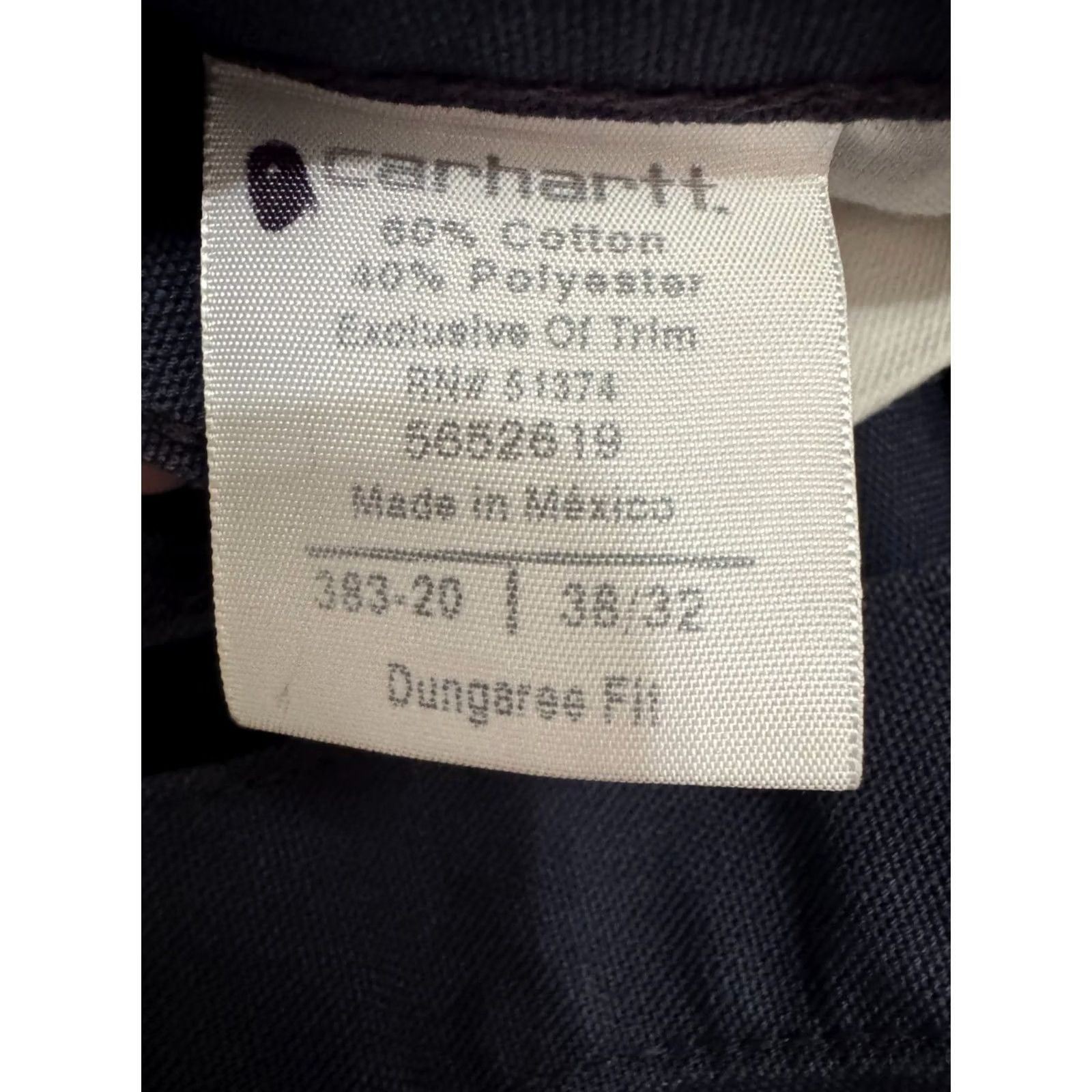 Carhartt Carhartt Pants Mens 38x32 Blue Canvas Dungaree Fit Work Barn Relaxed Fit Carpenter Size US 38 / EU 54 - 3 Thumbnail