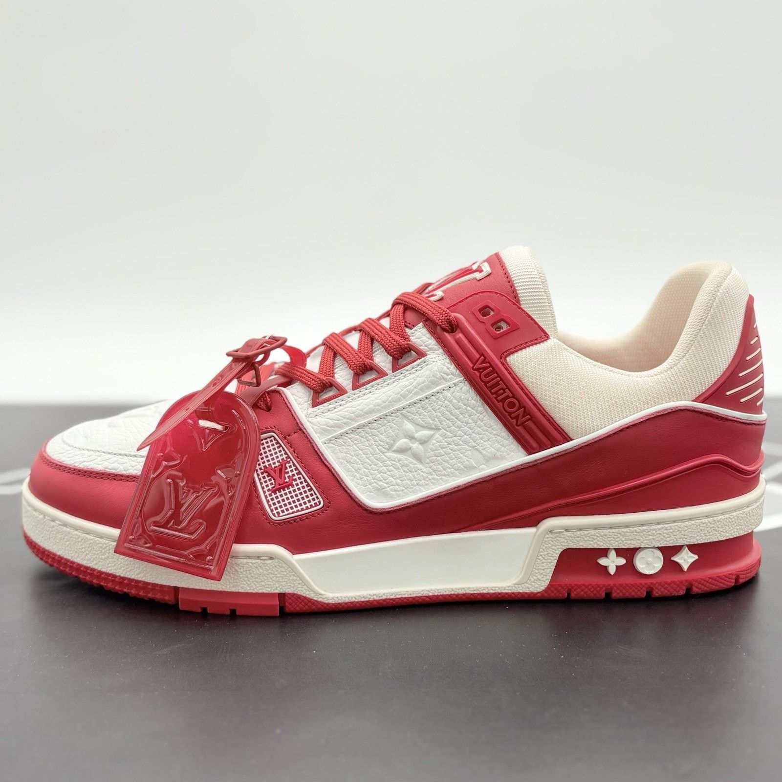 Louis Vuitton 10-10.5 US Louis Vuitton Trainer ' Red White ' | EXCELLENT! Size US 10 / EU 43 - 8 Thumbnail