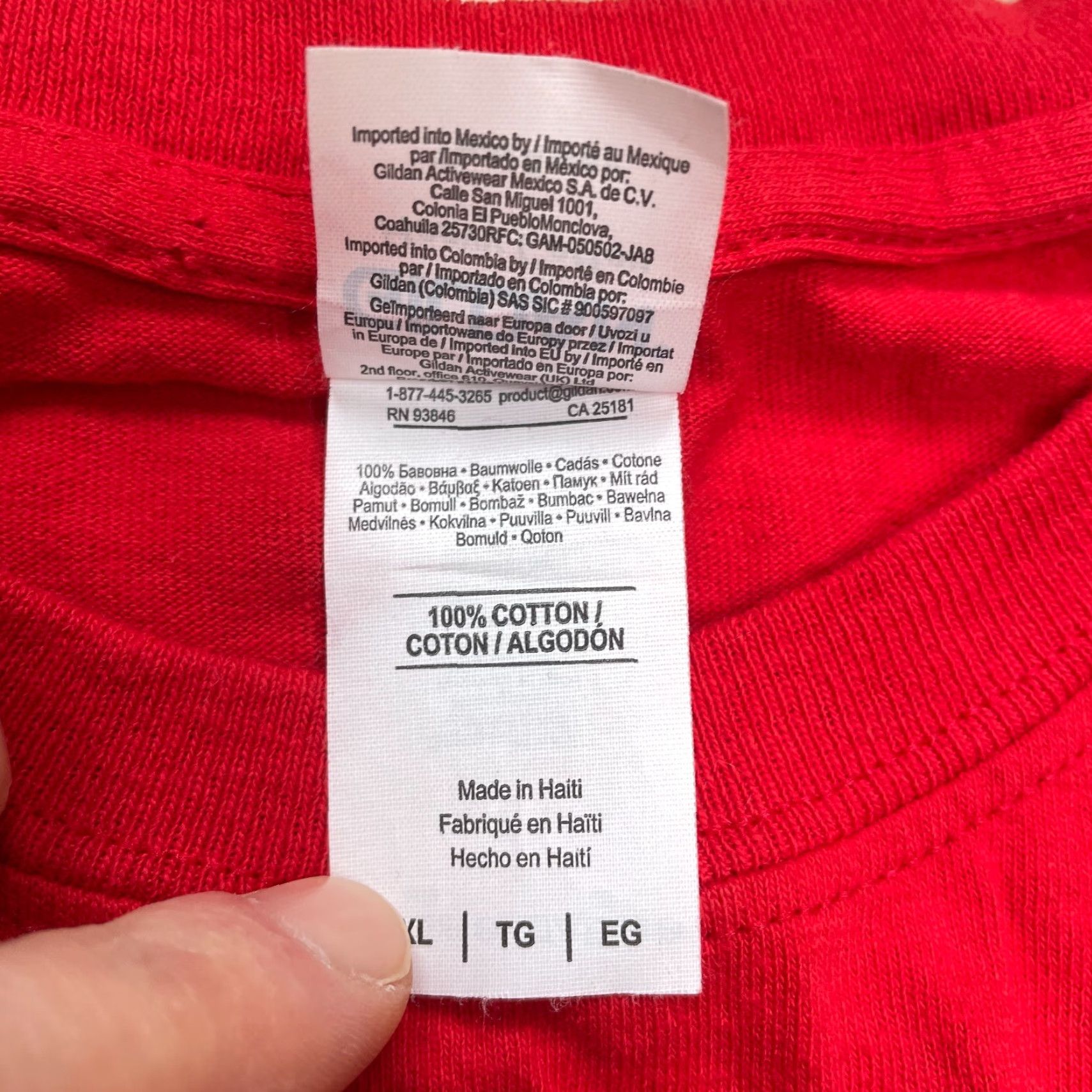 Gildan Gildan Heavy Cotton Shirt Mens XL Red I Love Grambling State University Alumni Size US XL / EU 56 / 4 - 5 Thumbnail