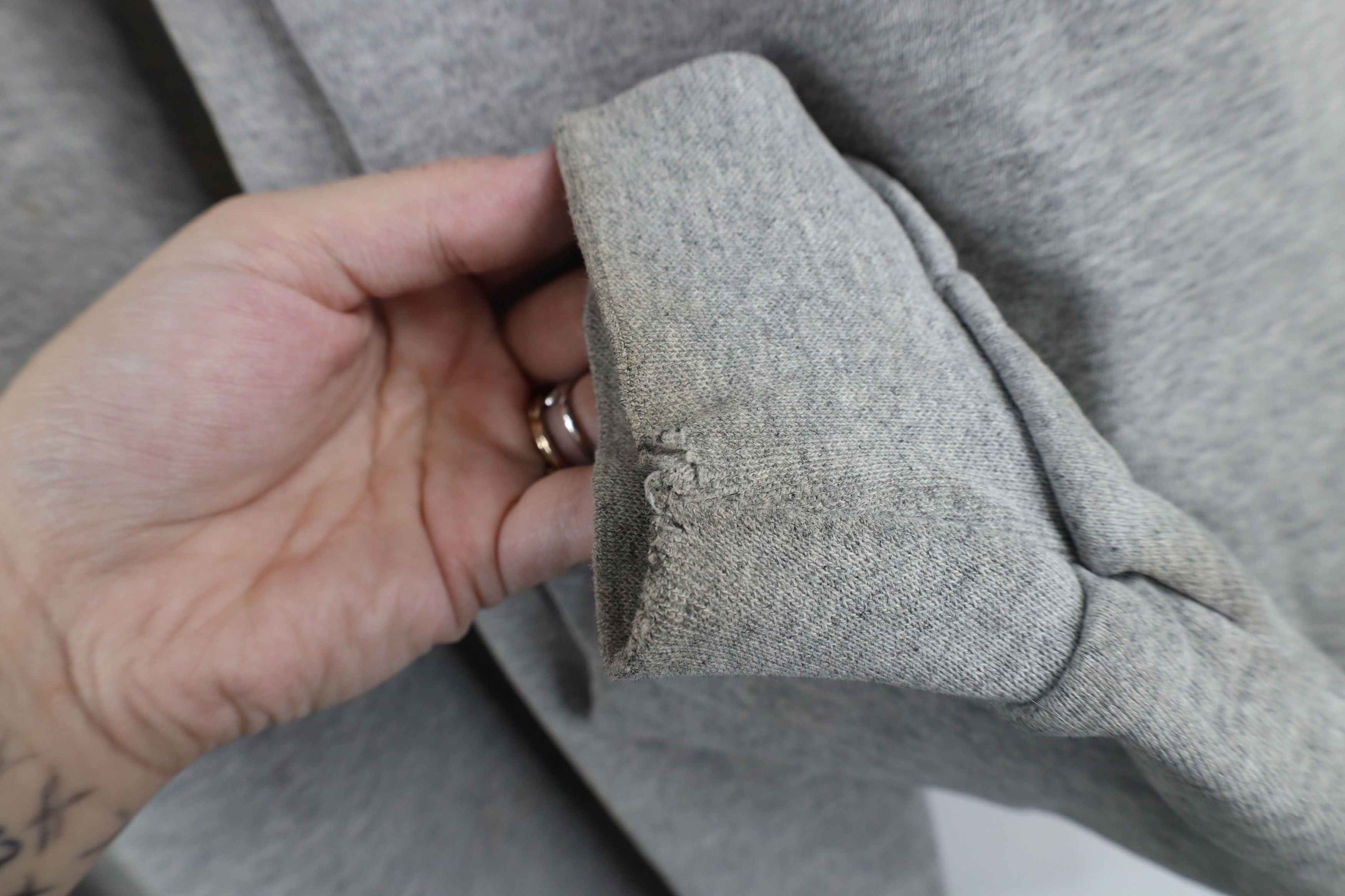 Nike × Vintage Vintage 90s Nike Air Big Swoosh Crewneck Sweatshirt Gray USA Size US XL / EU 56 / 4 - 7 Thumbnail