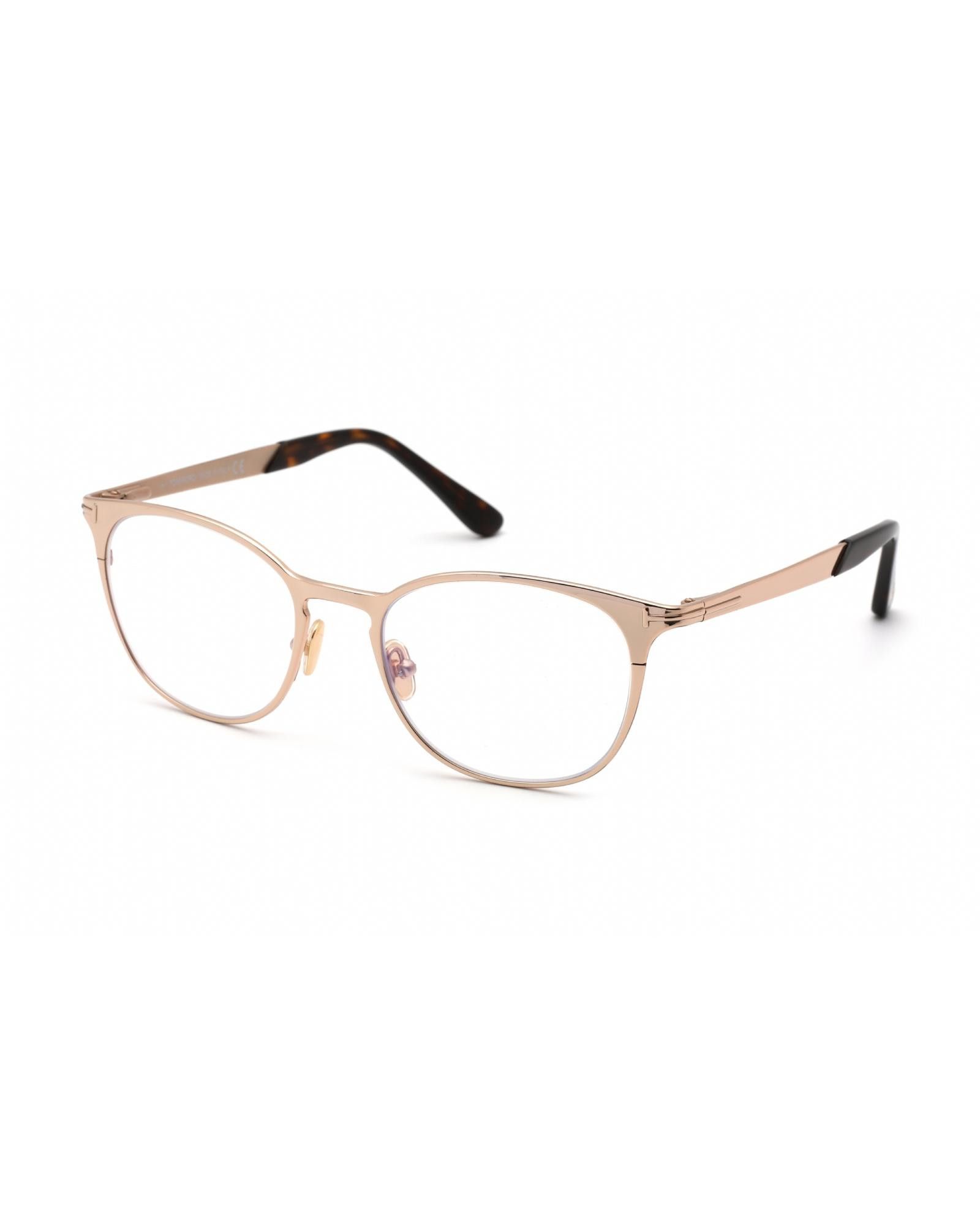 image of Tom Ford Ft5732-B Eyeglasses Shiny Rose Gold / Clear Lens, Women's