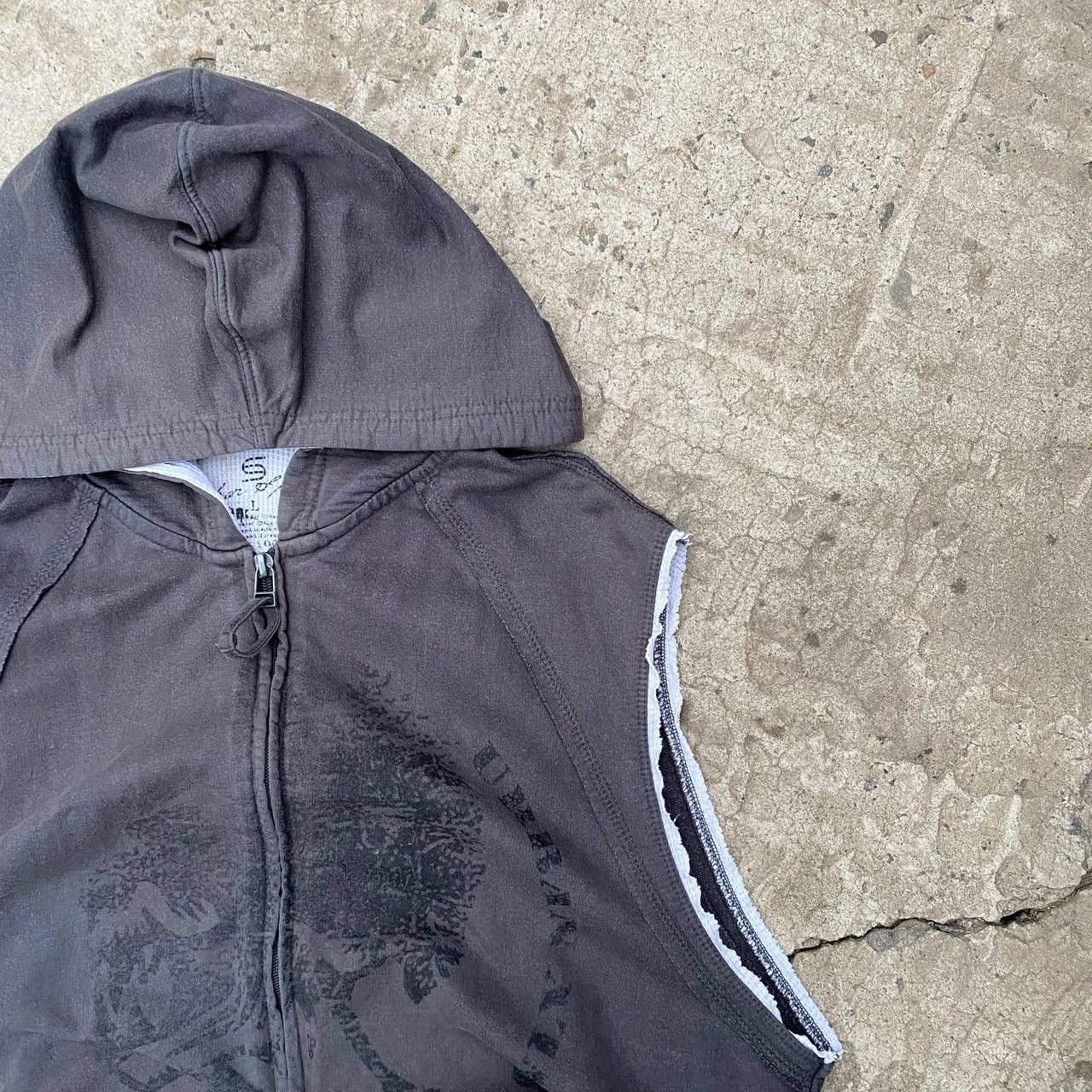 Cerruti 1881 Vintage 1819 Japan Vest With Hood Y2K 00s USA Grunge Size US L / EU 52-54 / 3 - 3 Thumbnail