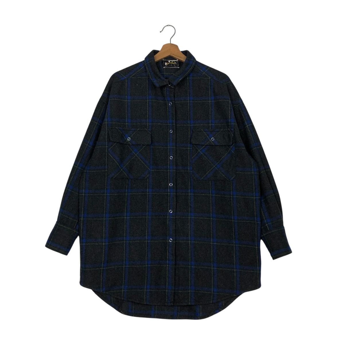 Japanese Brand × Vintage 📌Vintage Chore Worker Flannel Jacket Tartan Issey Miyake Size US M / EU 48-50 / 2 - 2 Thumbnail