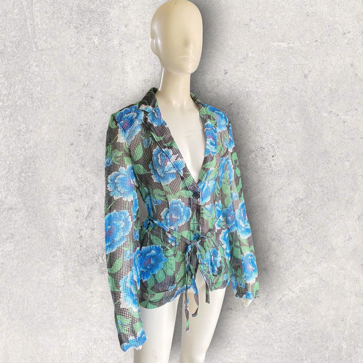 Kenzo SS25 Runway Press Sample Floral Blazer Size XS / US 0-2 / IT 36-38 - 3 Thumbnail