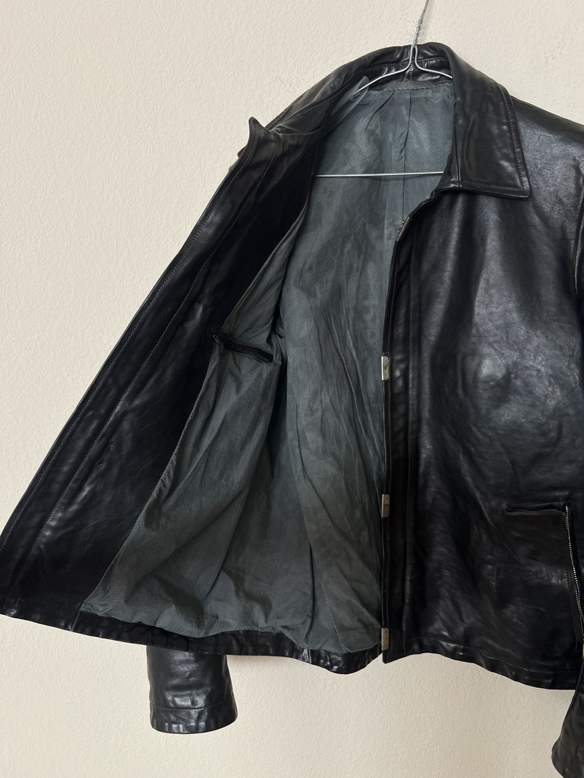 CCP Scarstitch Leather Jacket Size 48