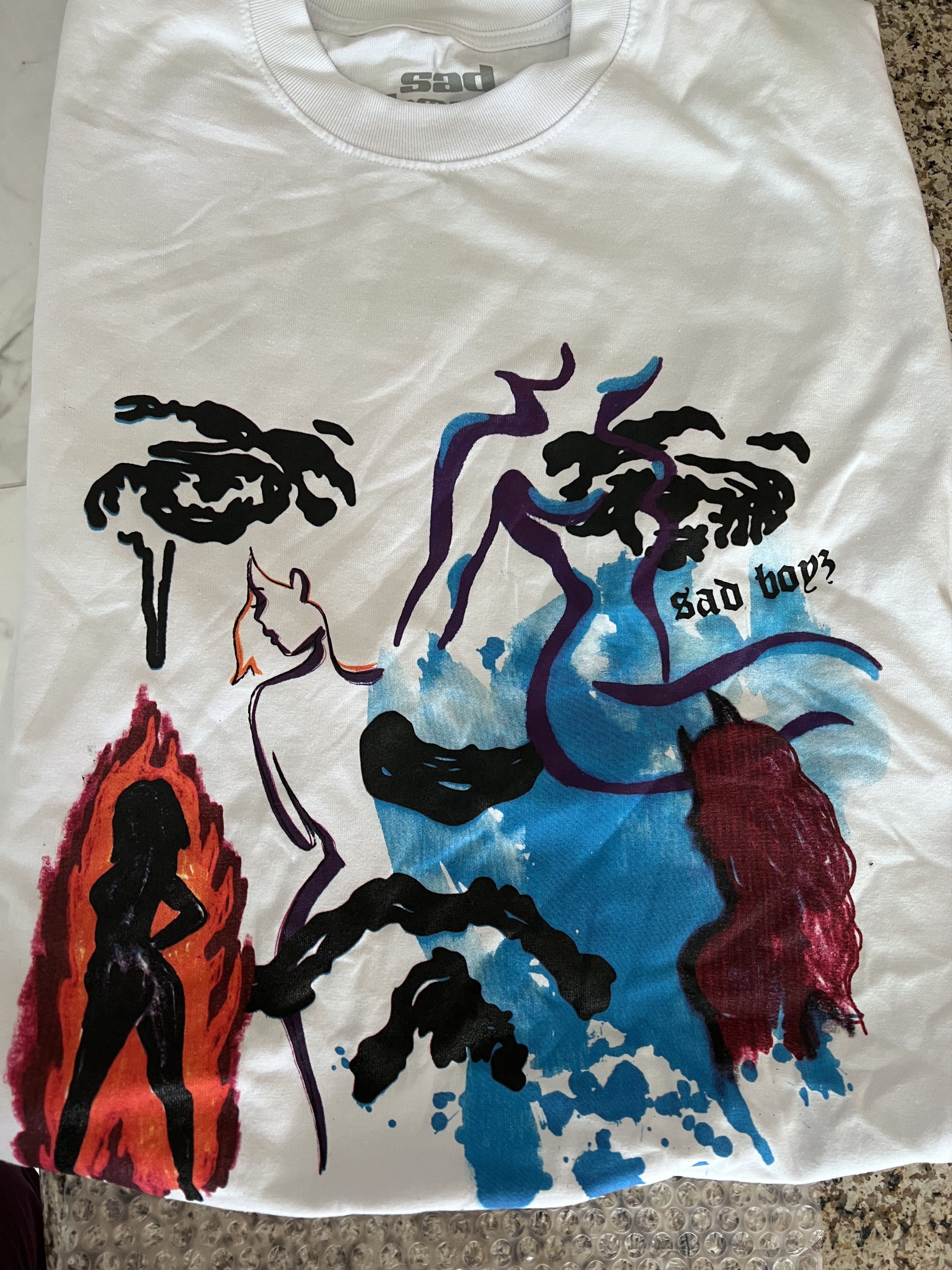 Sad Boys SAD BOYZ 4 Life White T-Shirt Size XL New Sadboyz Junior H Size US XL / EU 56 / 4 - 1 Thumbnail