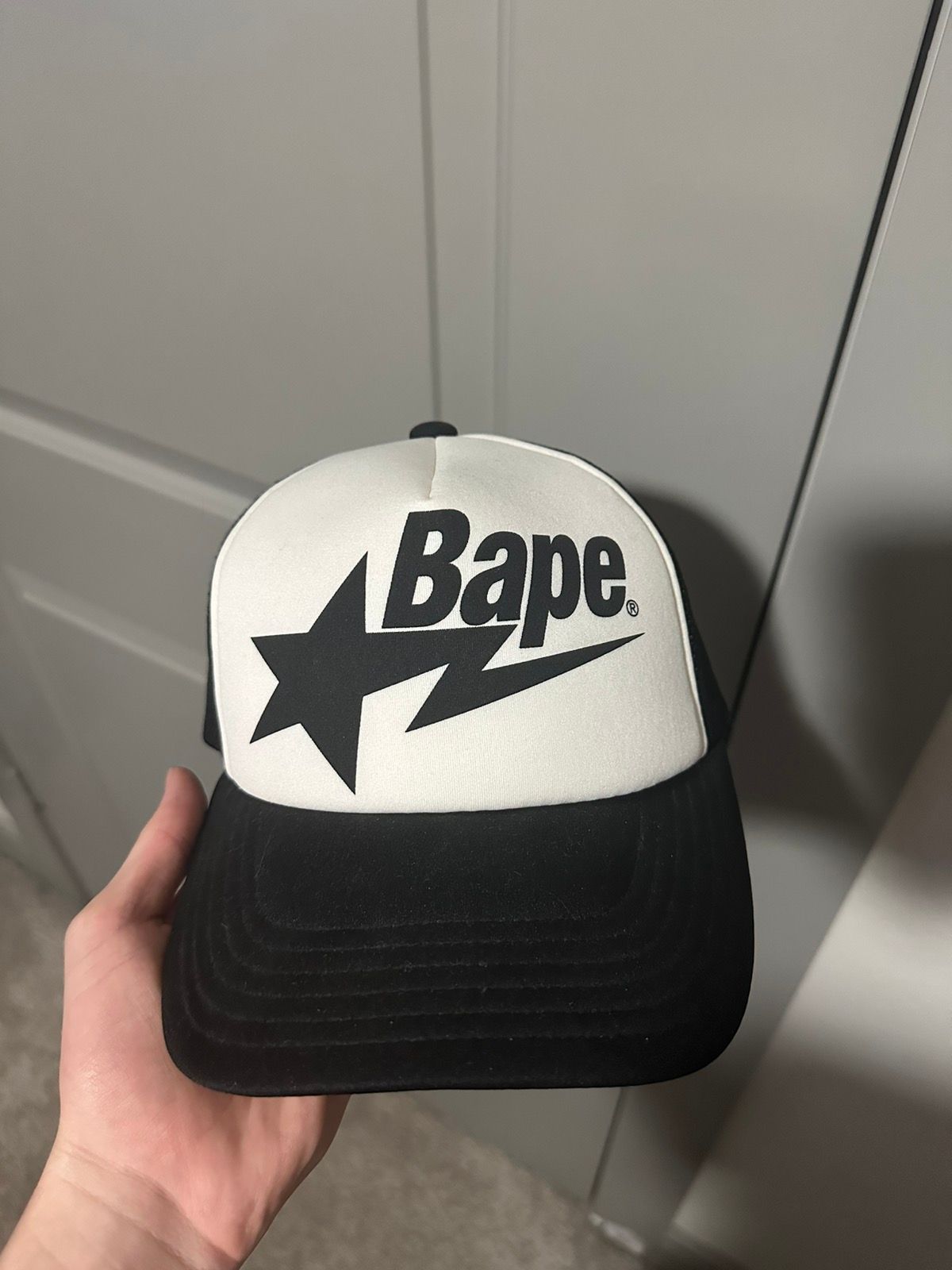 Pre-owned Bape Sta Mesh Cap In Black