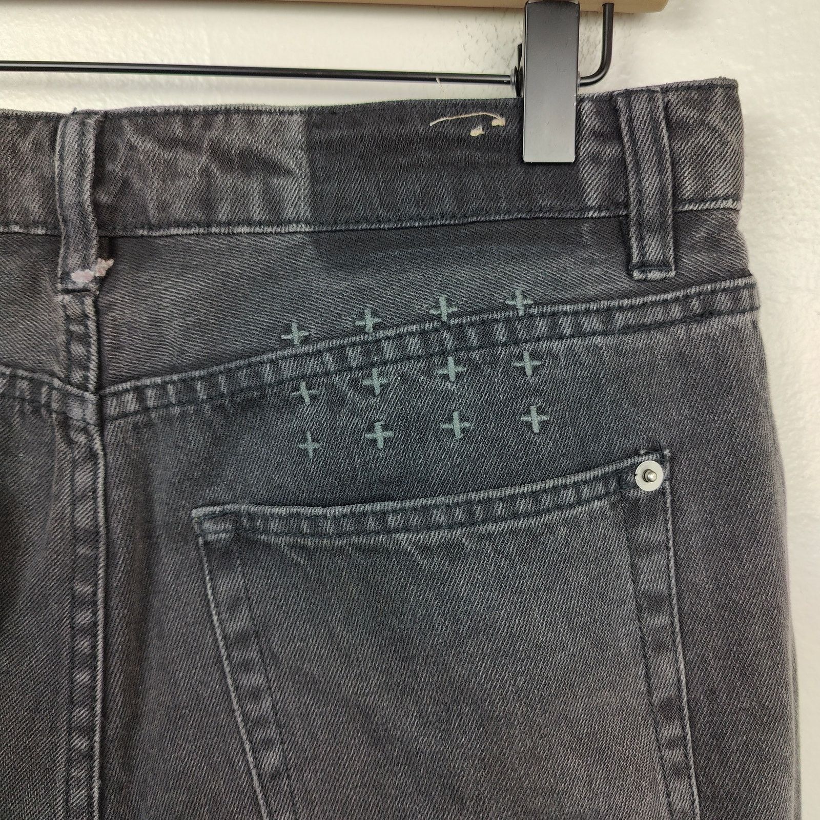 Ksubi Ksubi Arrow Jeans Womens 30 Viper Black Wash Straight Leg Size 30" / US 8 / IT 44 - 6 Thumbnail