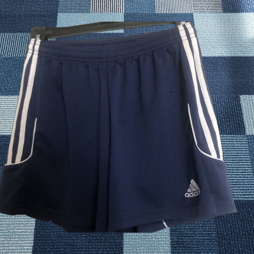 Adidas Adidas Climalite Running Shorts Women S White Striped Sides Athletic Workout Size 28" / US 6 / IT 42 - 1 Thumbnail