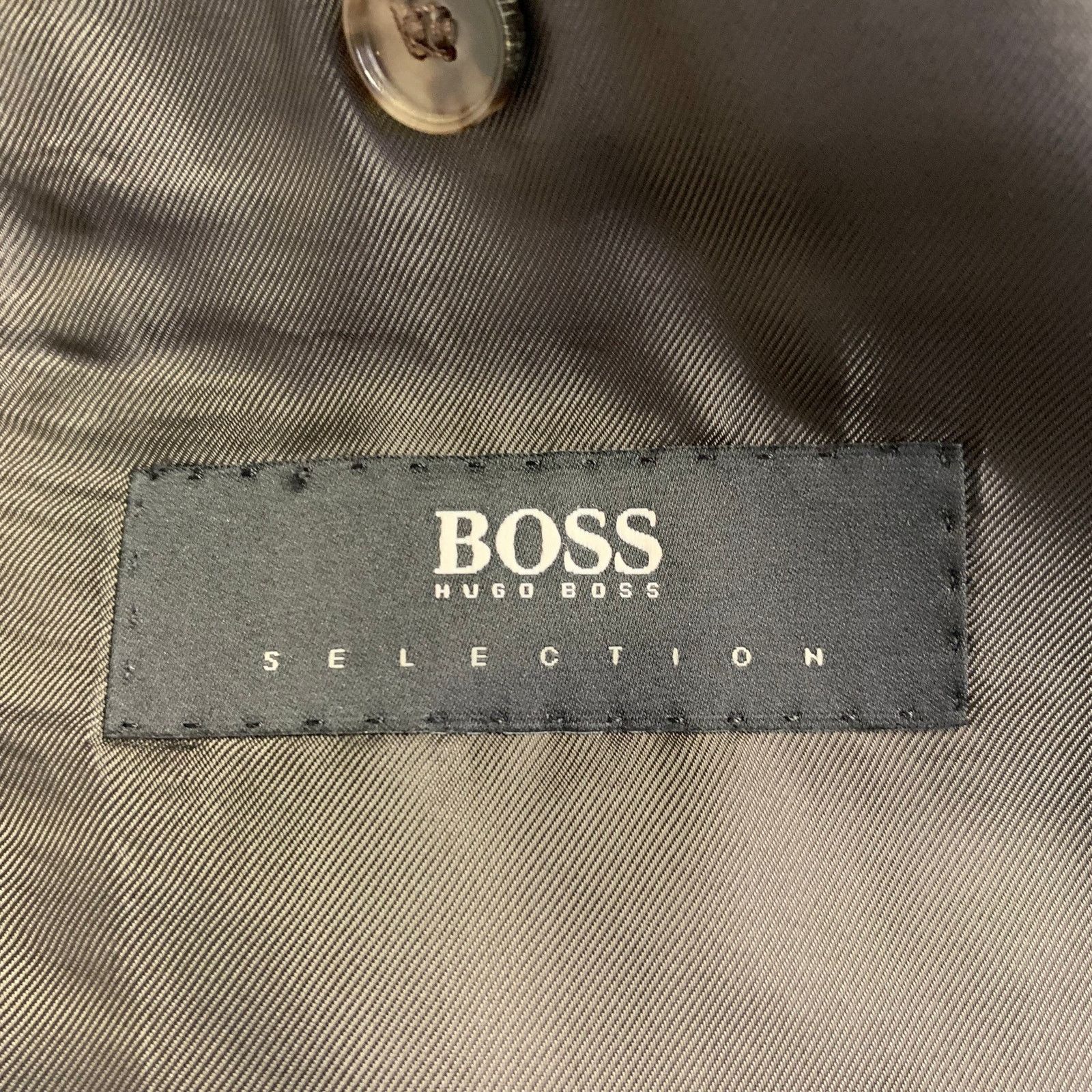 Brown Black Virgin Wool Cashmere Windowpane Sport Coat