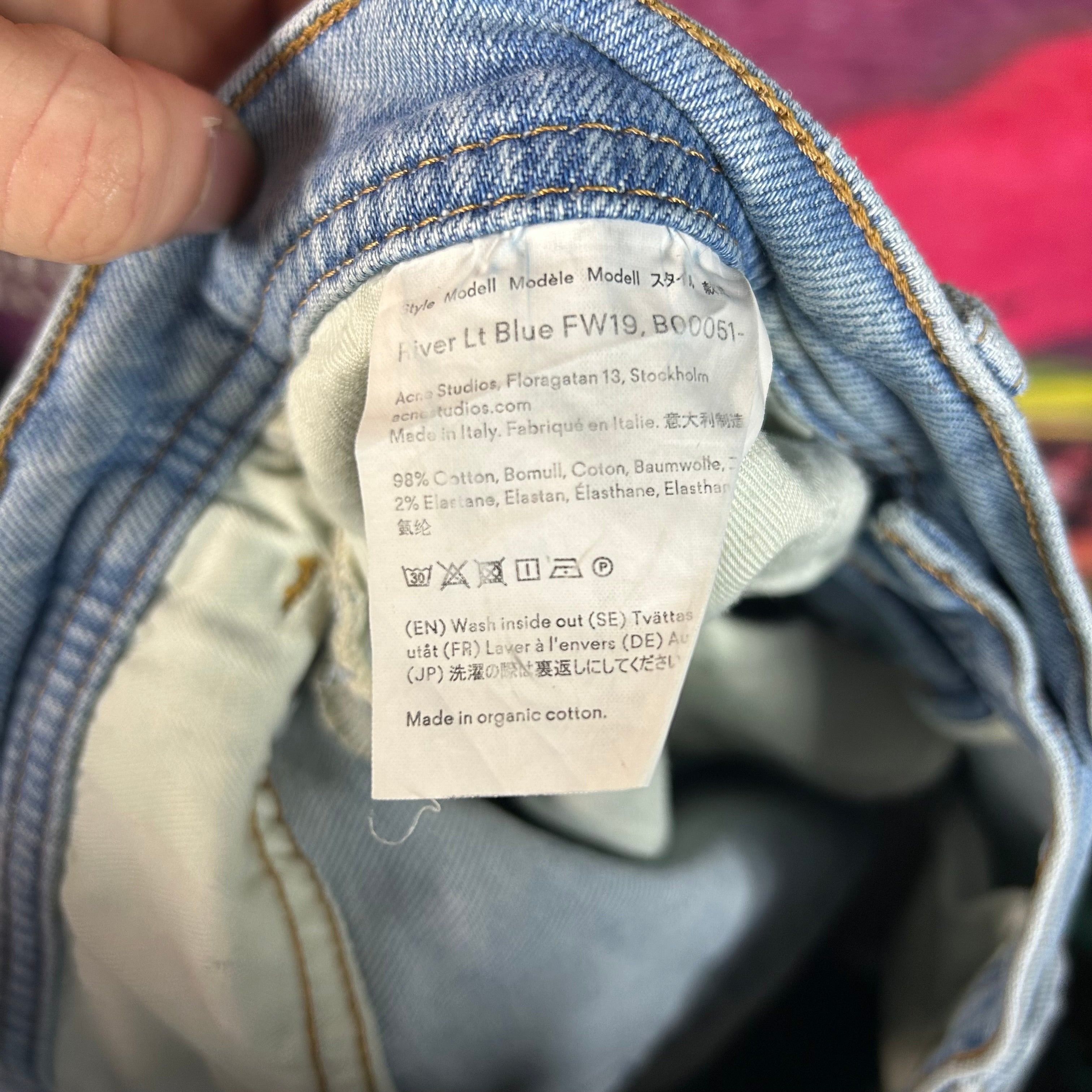 Acne Studios Acne Studios Blå Konst Light Wash Jeans Size 30” Size US 30 / EU 46 - 4 Thumbnail