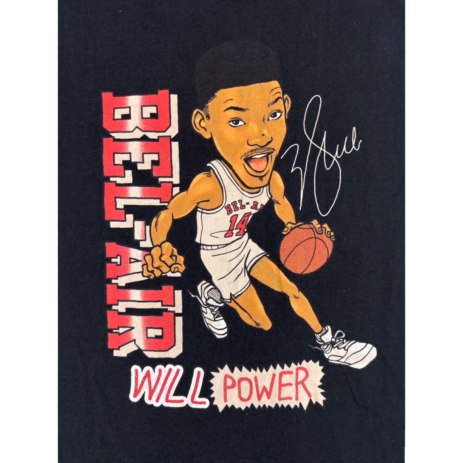Prince VINTAGE Bel Air Athletics T-Shirt Men Small Black Logo 90s Y2K Fresh Prince Shirt Mens Cotton Jersey Short Sleeve Crew Neck Size US S / EU 44-46 / 1 - 6 Thumbnail