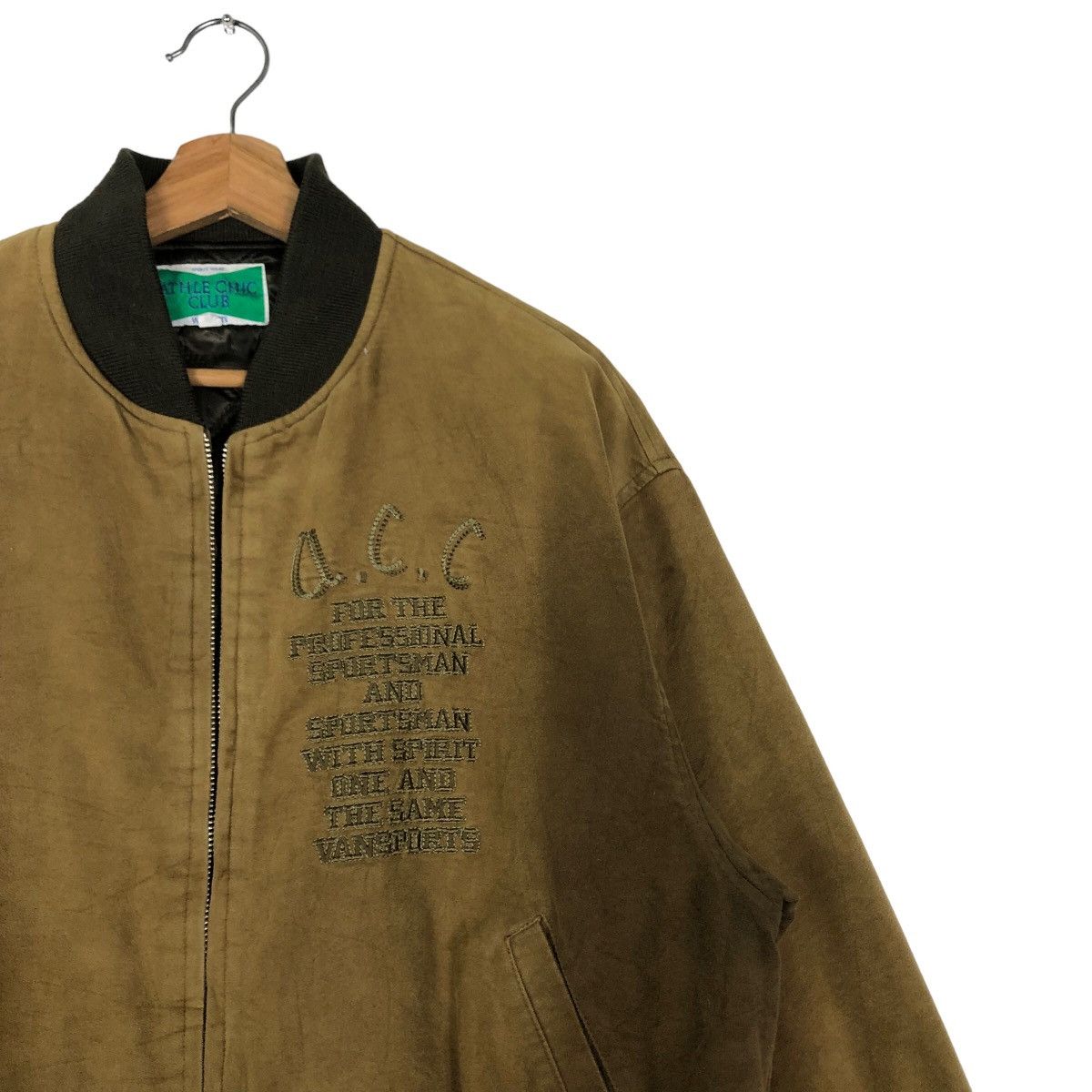 Japanese Brand 🔥Vintage Bomber Jacket Sun Faded Athle Chic Club Japan Size US M / EU 48-50 / 2 - 6 Thumbnail