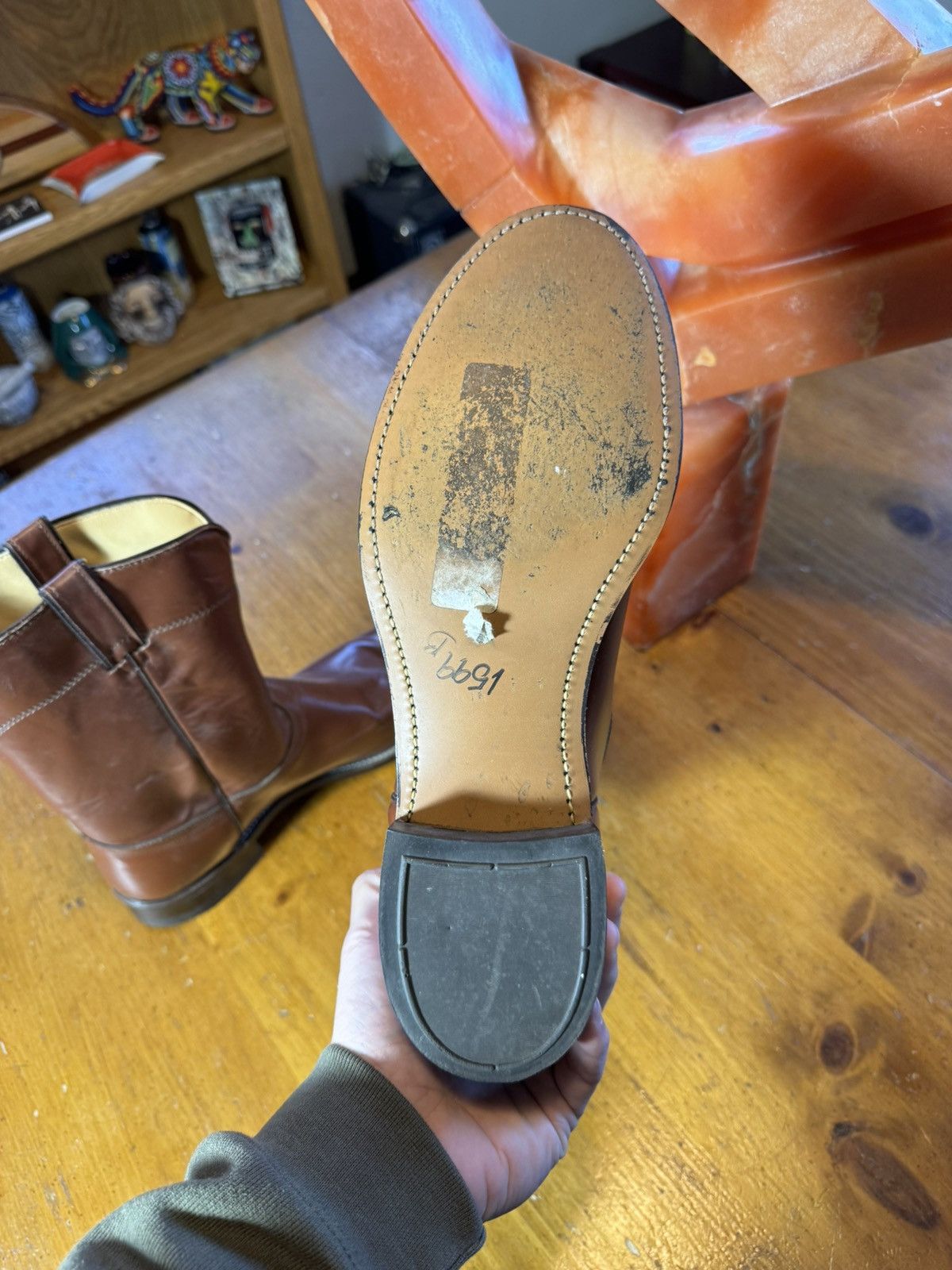 Vintage × Wrangler Vintage Wrangler Cowboy Boots Sz 12 Size US 11 / EU 44 - 6 Thumbnail