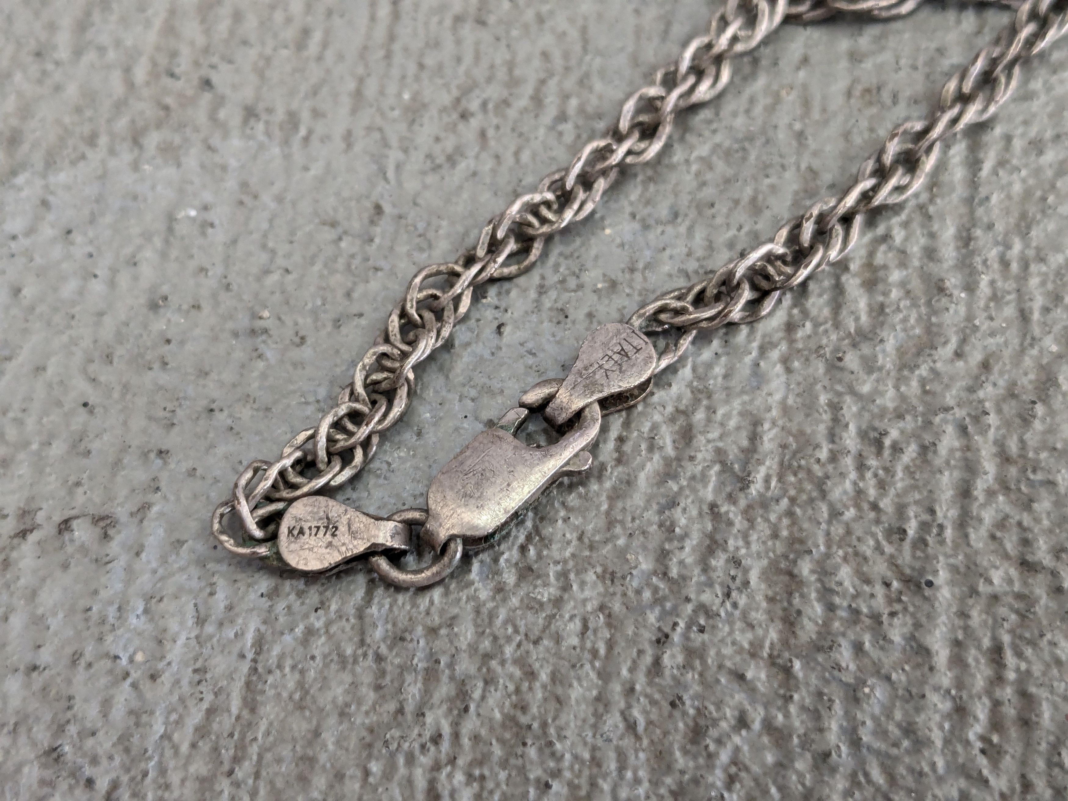 Jewelry Vintage Sterling Silver Necklace Rope Twist 25" Size ONE SIZE - 10 Thumbnail