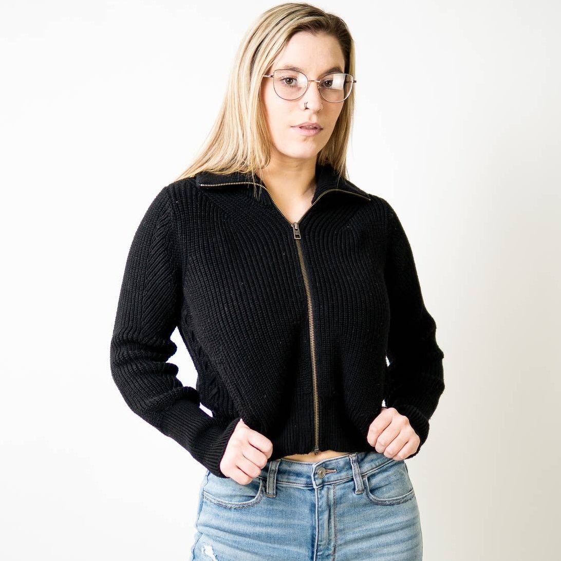 Lululemon Athleta Ribbed Knit Cropped Fitted Sweater Size XXS / US 00 / IT 34 - 4 Thumbnail