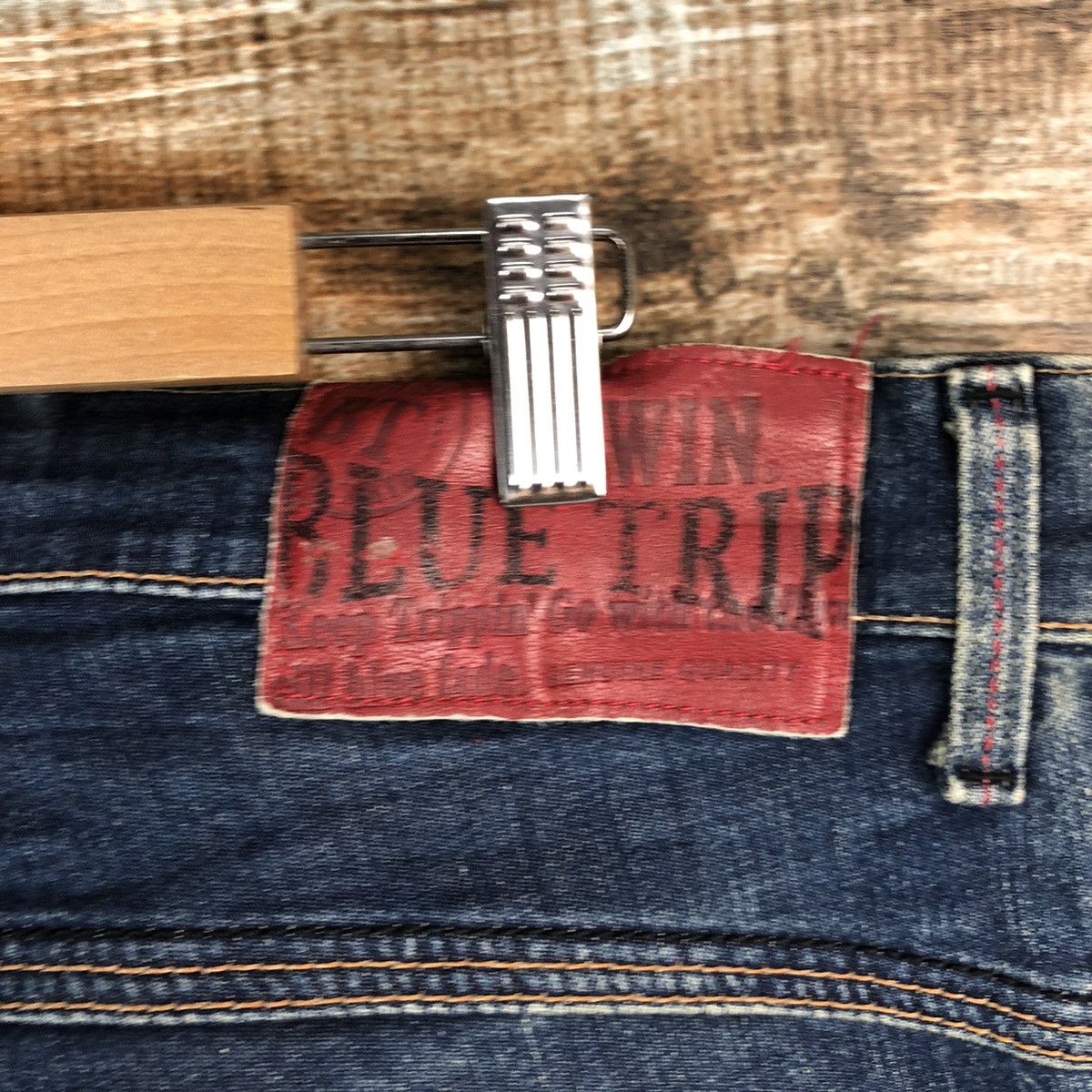 Japanese Brand DL Edwin Blue Trip Denim Pants #C174 Size US 34 / EU 50 - 17 Thumbnail