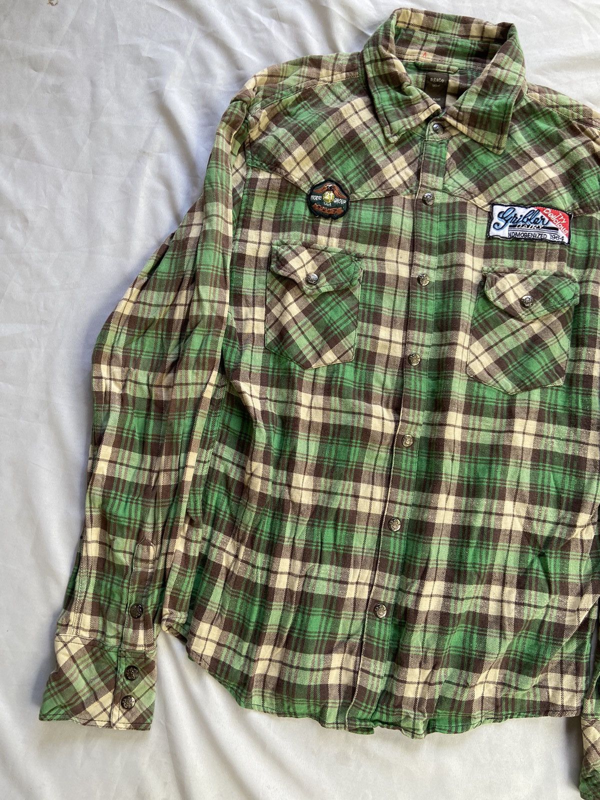 If Six Was Nine JAPANESE AGATE LABEL ROCK BUTTON BUTTON DOWN SHIRT Size US L / EU 52-54 / 3 - 5 Thumbnail