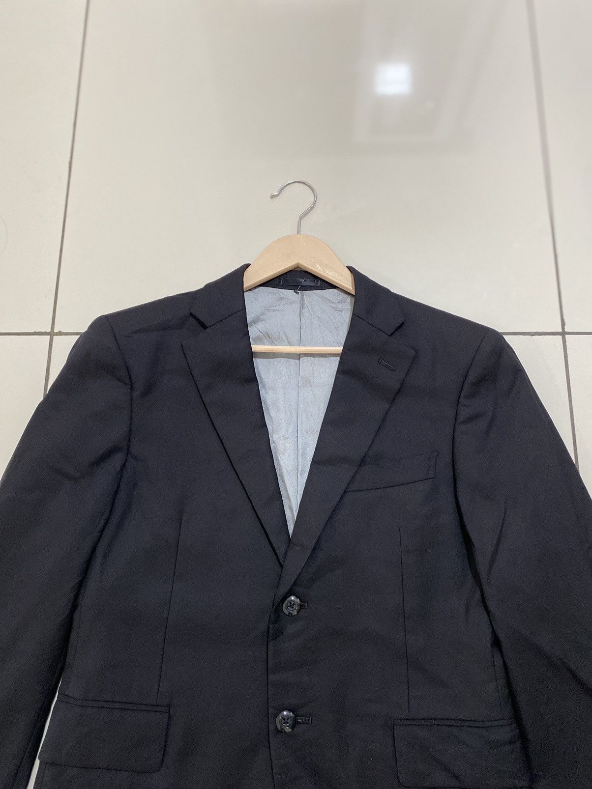 Alfred Dunhill Dunhill Black Blazer Custom Made in Japan Size 42R - 9 Thumbnail