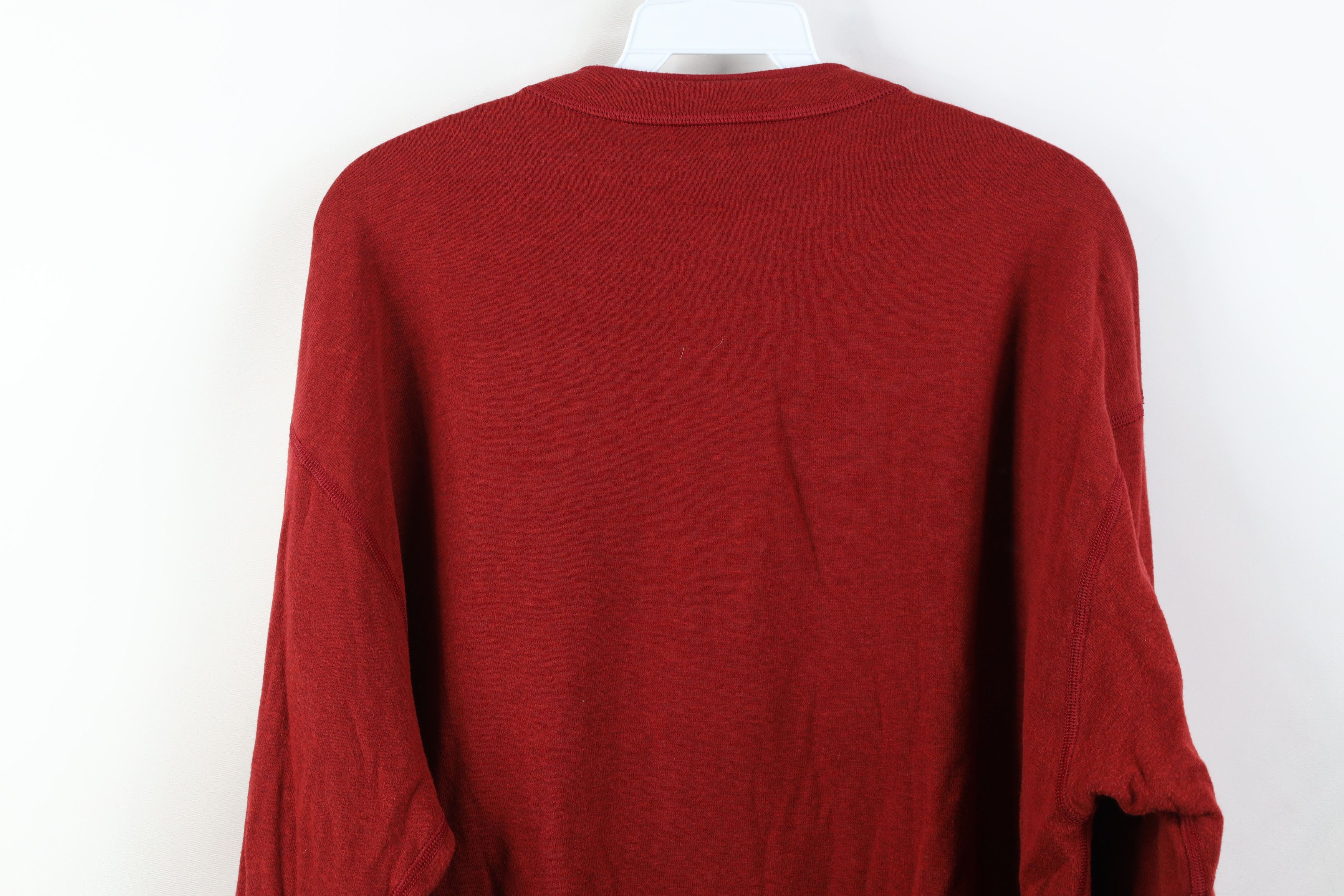 L.L. Bean Vintage LL Bean Wall Wool Knit Rivers Driver Henley T-Shirt Size US L / EU 52-54 / 3 - 12 Thumbnail