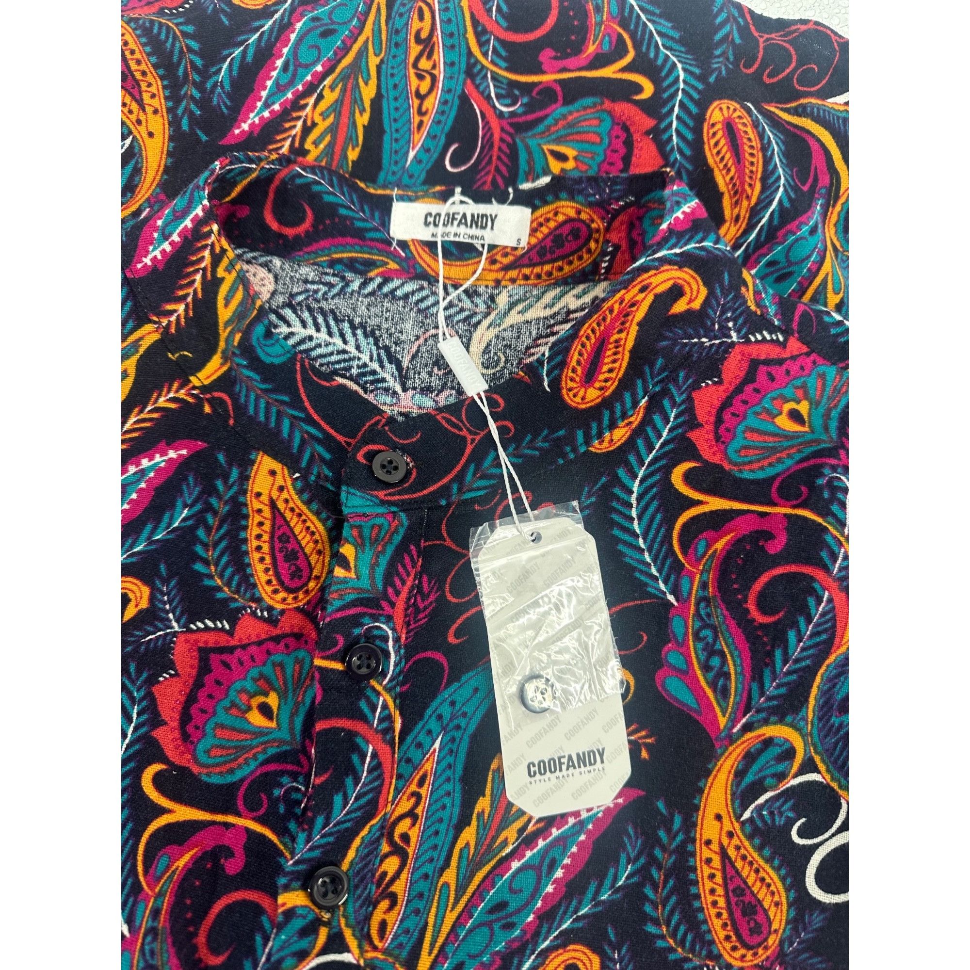 Other Coofandy Shirt - Paisley Print Button-Up - NWT - Size Small Size US S / EU 44-46 / 1 - 8 Thumbnail