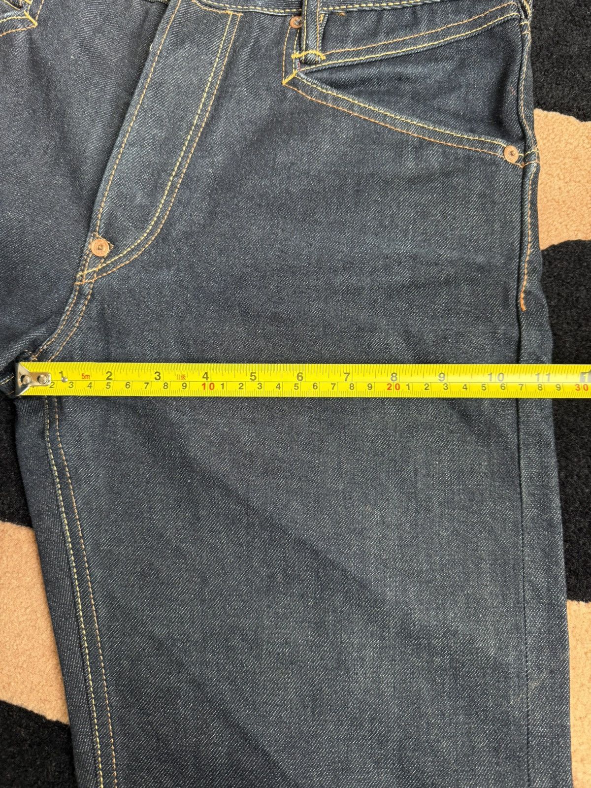 Evisu EVISU mosaic daicock style jeans！size：29x34 Size US 29 - 11 Thumbnail