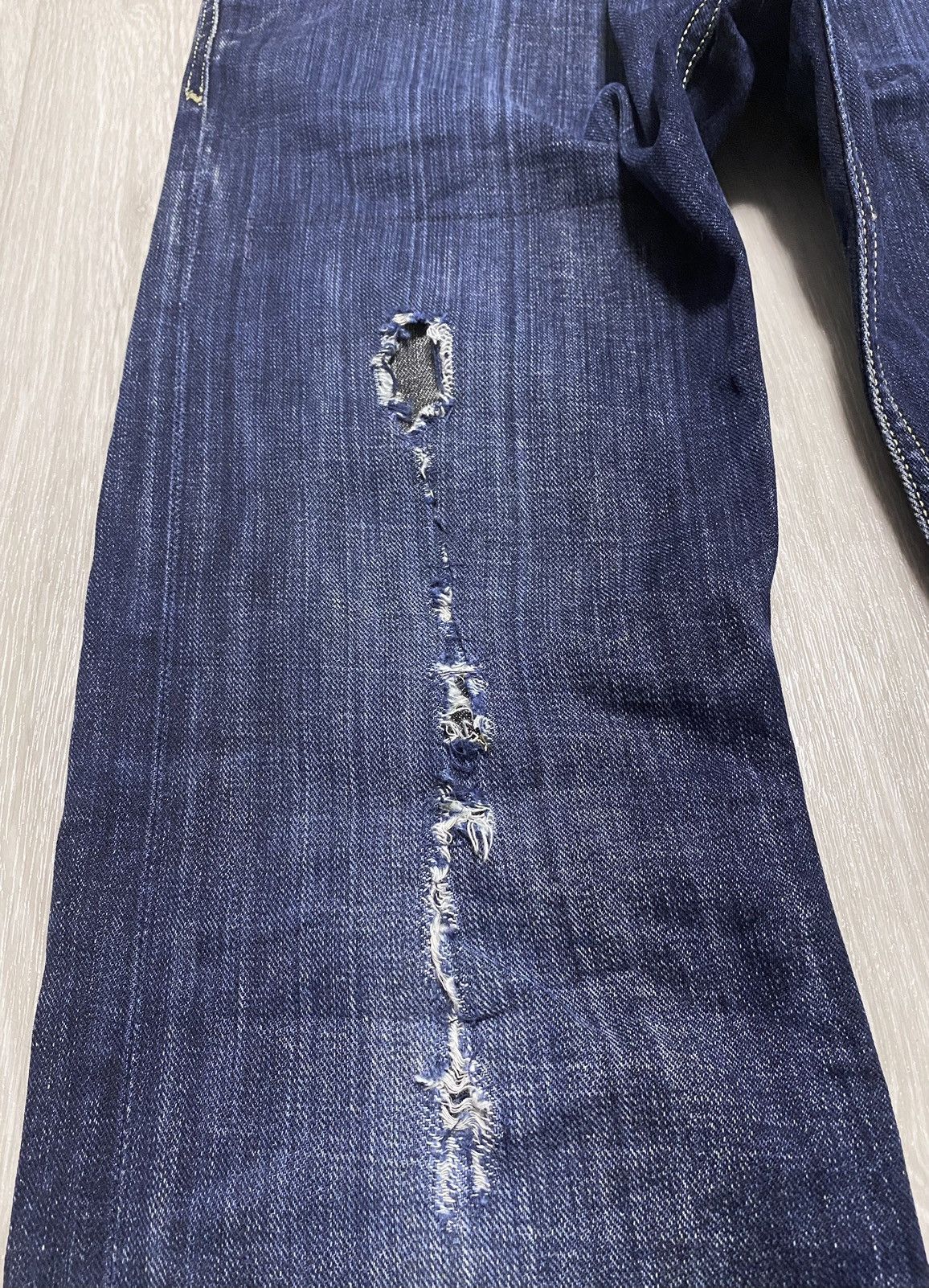 Diesel Women’s Diesel Slammer Washed Torn Distressed Denim Jeans Size 28" / US 6 / IT 42 - 8 Thumbnail