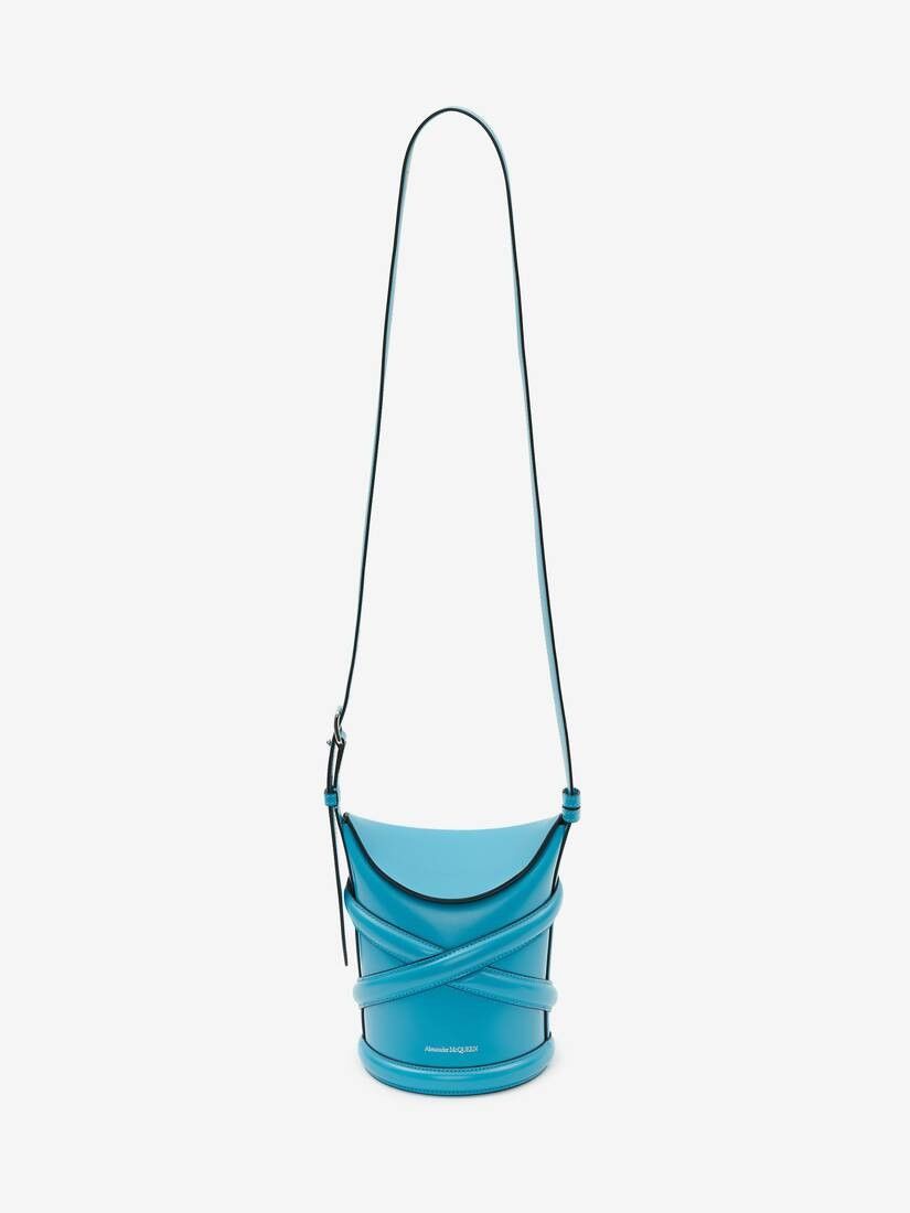 Alexander McQueen o1w1db10925 Size: OS/The Curve Mini in Blue Size ONE SIZE - 5 Thumbnail