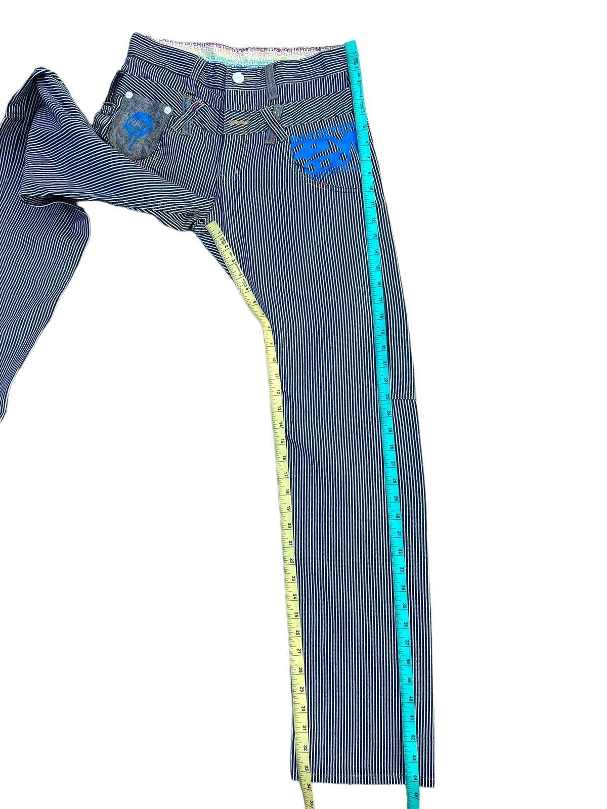 Vintage Rimaster Hickory Striped Double Waist Denim Pant Size US 31 - 5 Thumbnail